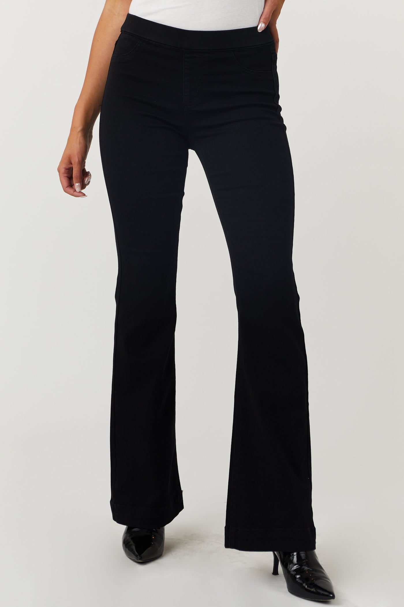 Bailey Black Denim Flare Jeggings