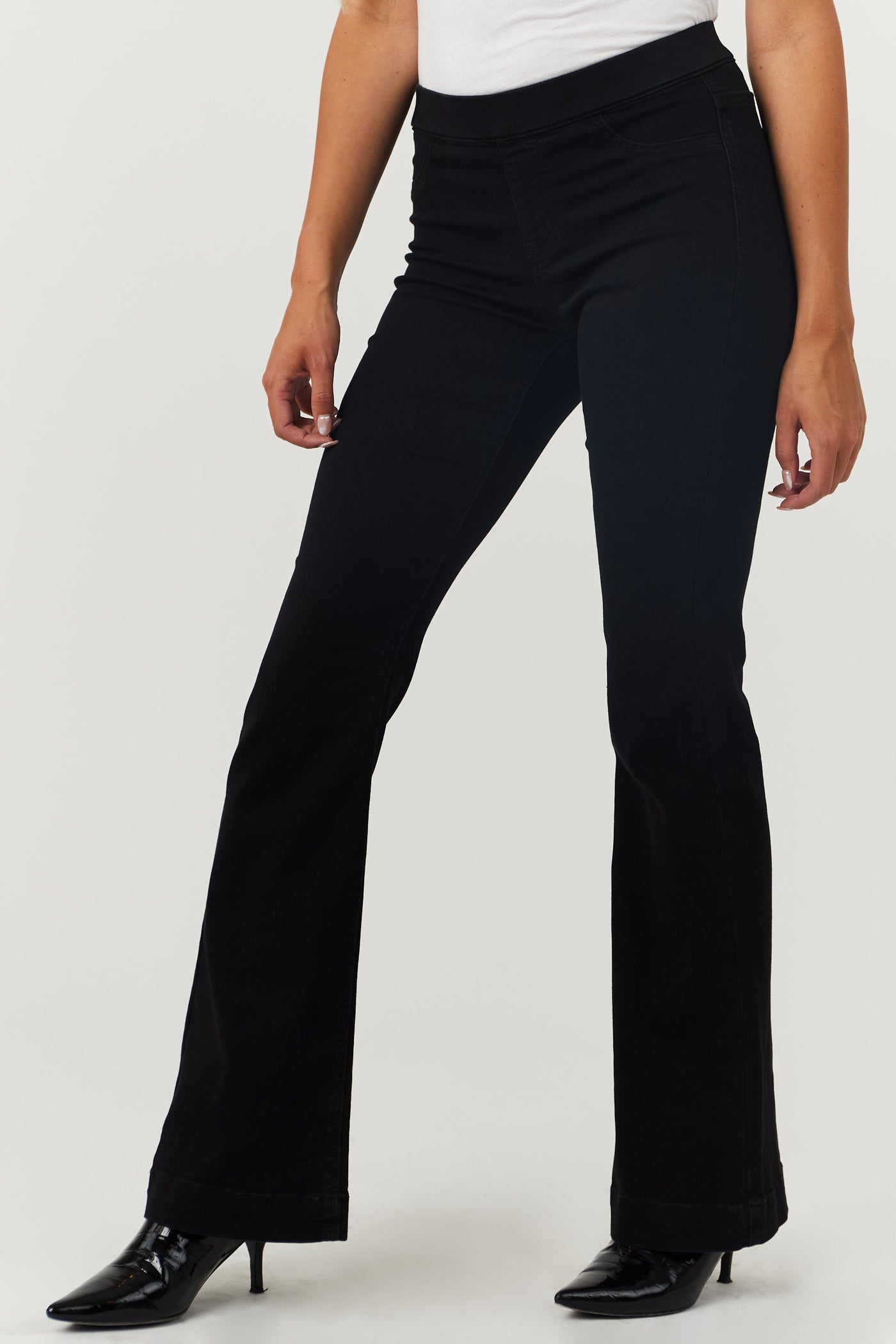 Bailey Black Denim Flare Jeggings