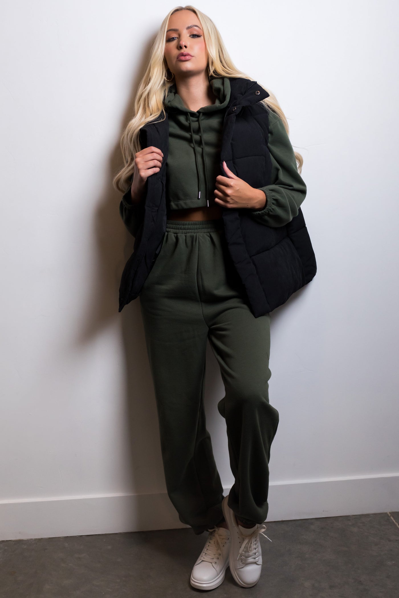 Black Soft Quilted Oversized Puffer Vest