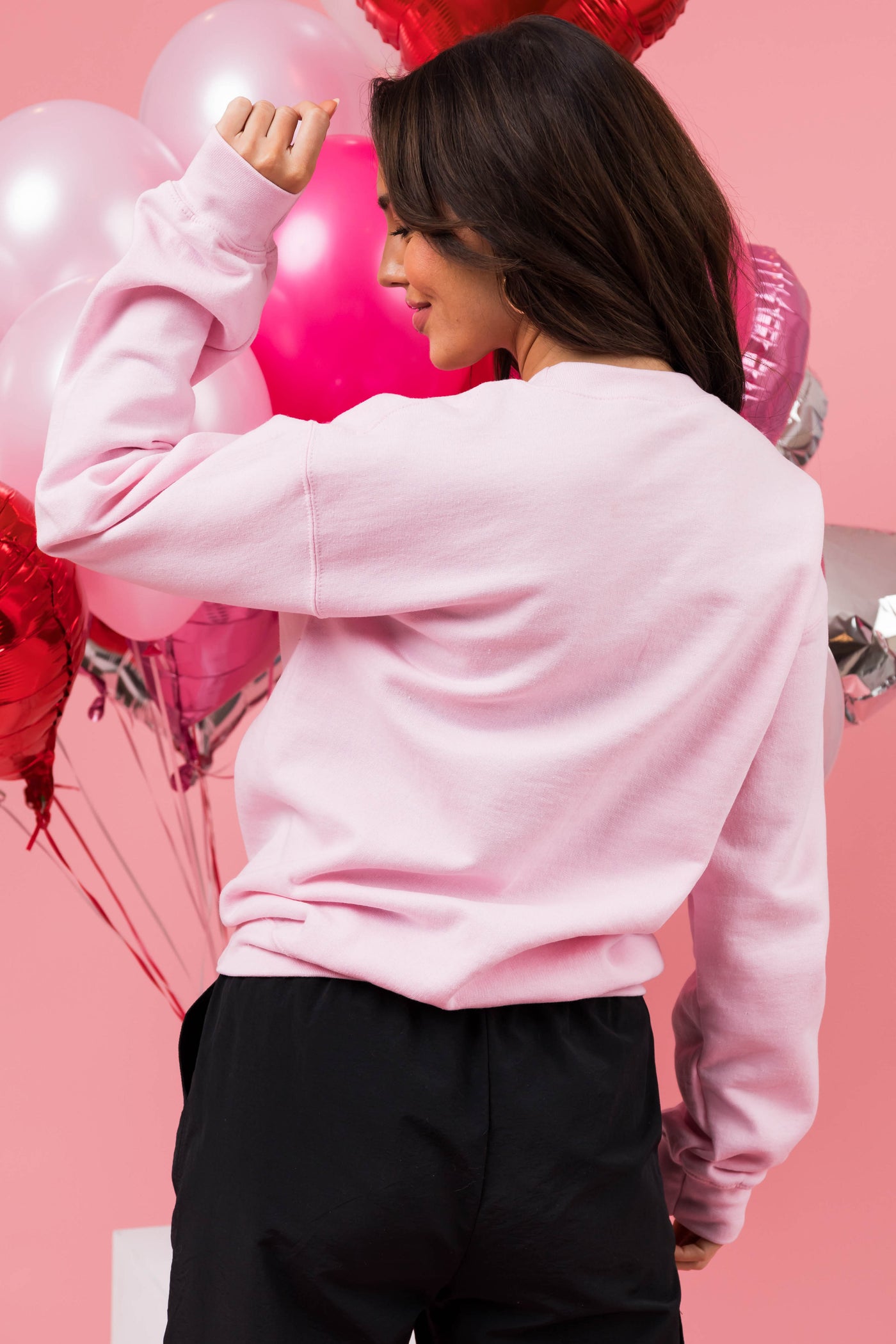 Blush 'Be Mine' Groovy Graphic Sweatshirt