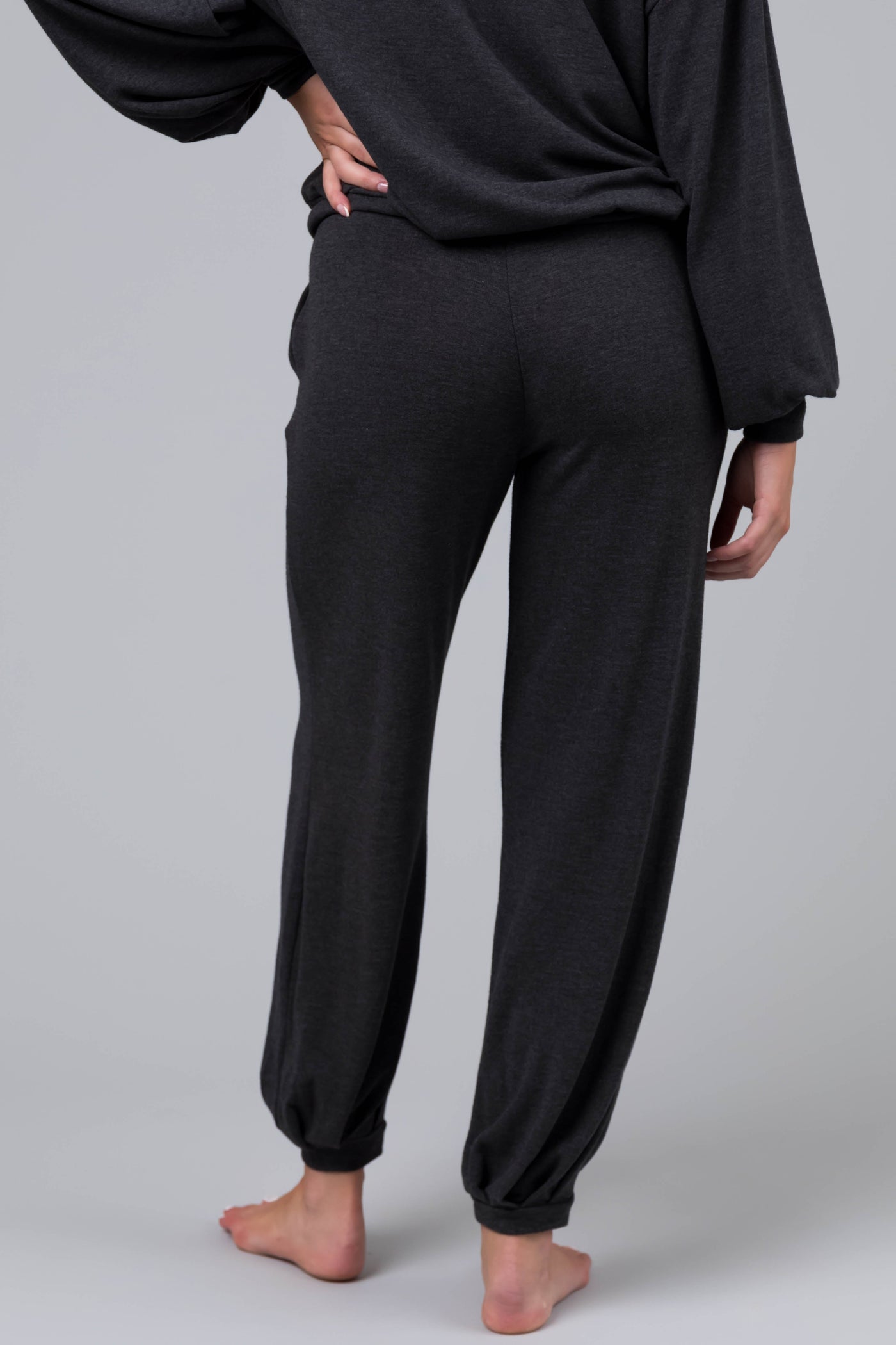 Charcoal Soft Drawstring Joggers