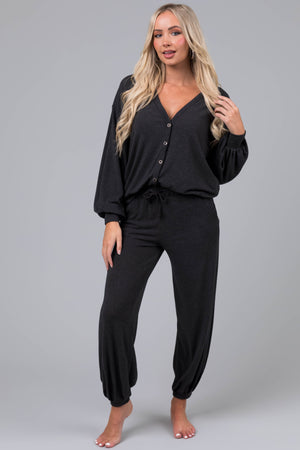 Charcoal Soft Drawstring Joggers