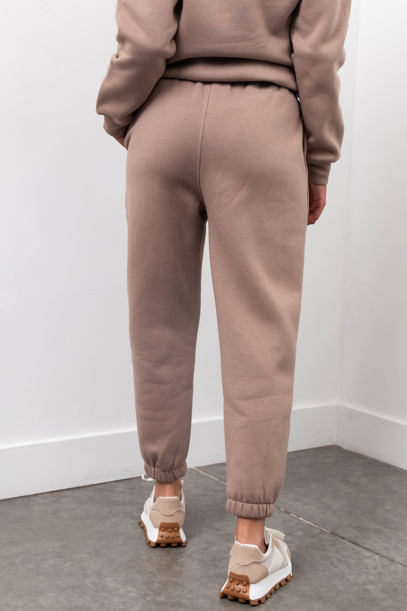 Coffee Fleece Drawstring Sweatpants