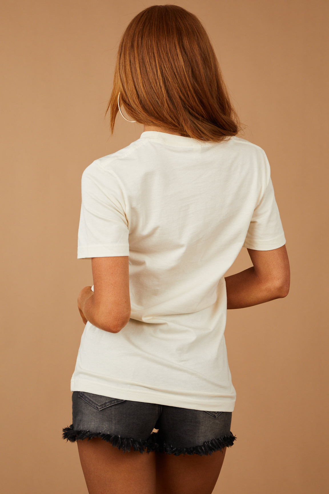 Cream 'Stay Wild Cowgirl' Western Graphic Tee