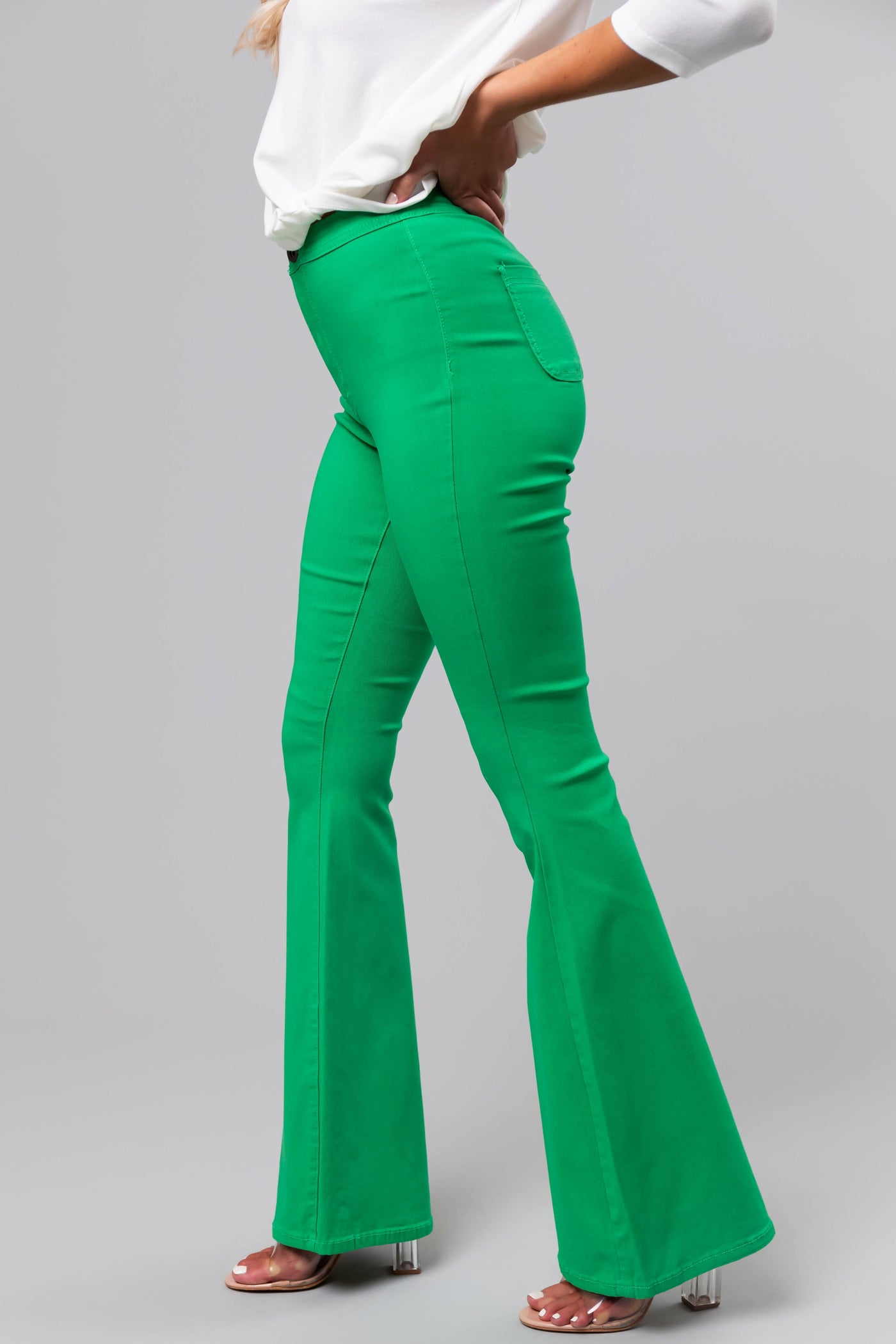 JC & JQ Bella Jade Super Stretch Flare Jeans