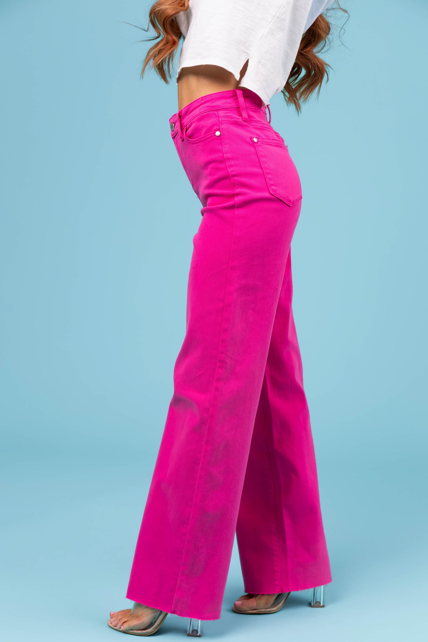 Judy Blue Magenta 90's Straight Leg Jeans