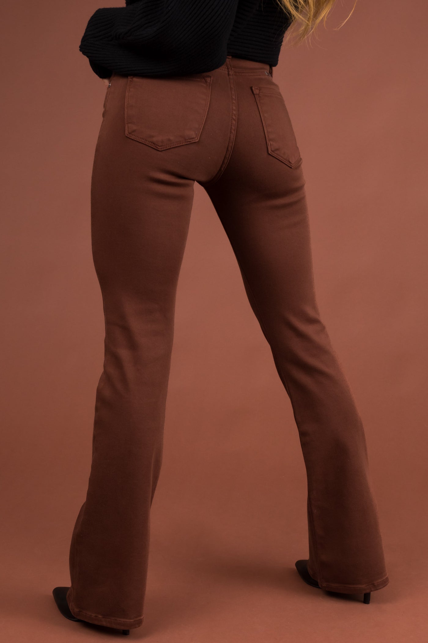 KanCan Chestnut High Rise Bootcut Jeans