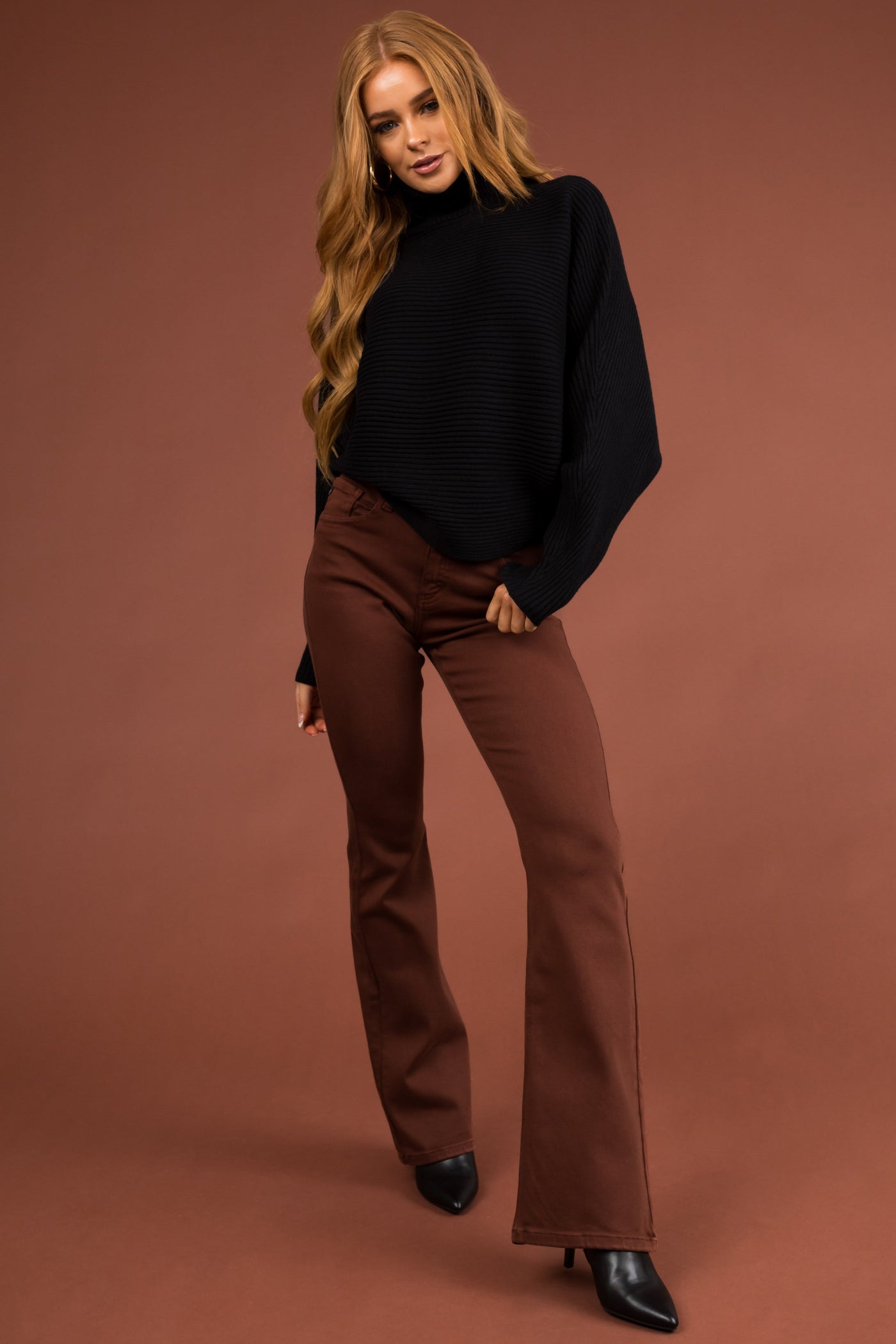 KanCan Chestnut High Rise Bootcut Jeans