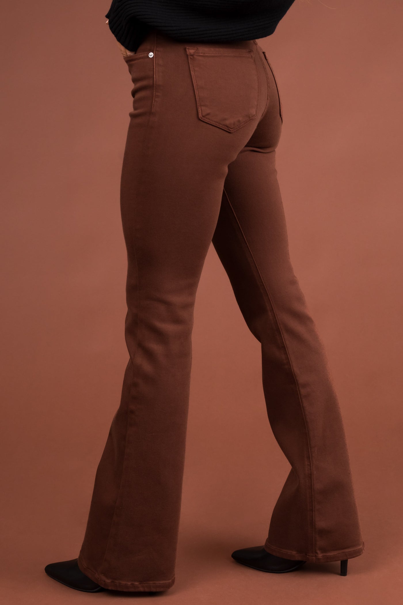 KanCan Chestnut High Rise Bootcut Jeans