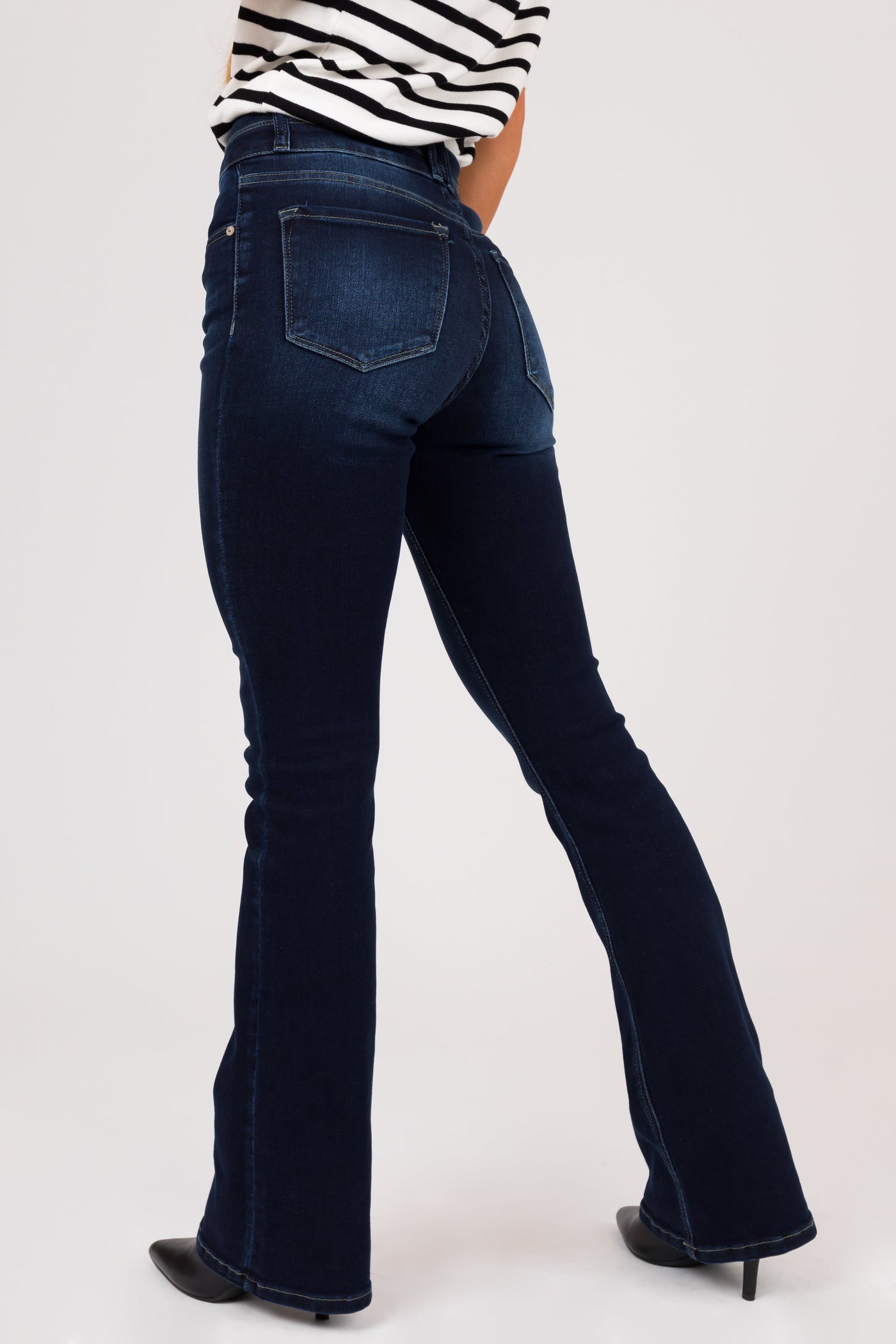 KanCan Dark Wash High Rise Bootcut Skinny Jeans