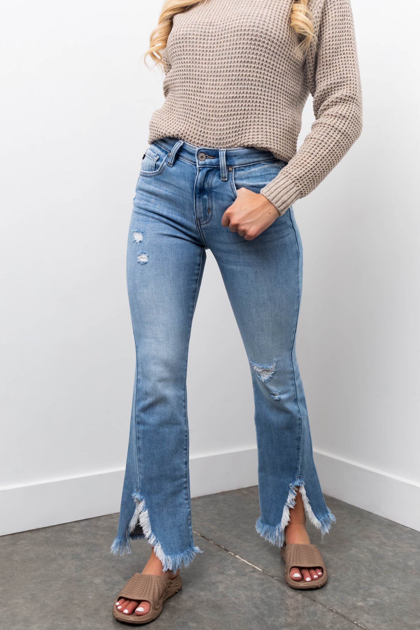KanCan Light Wash High Rise Bootcut Jeans