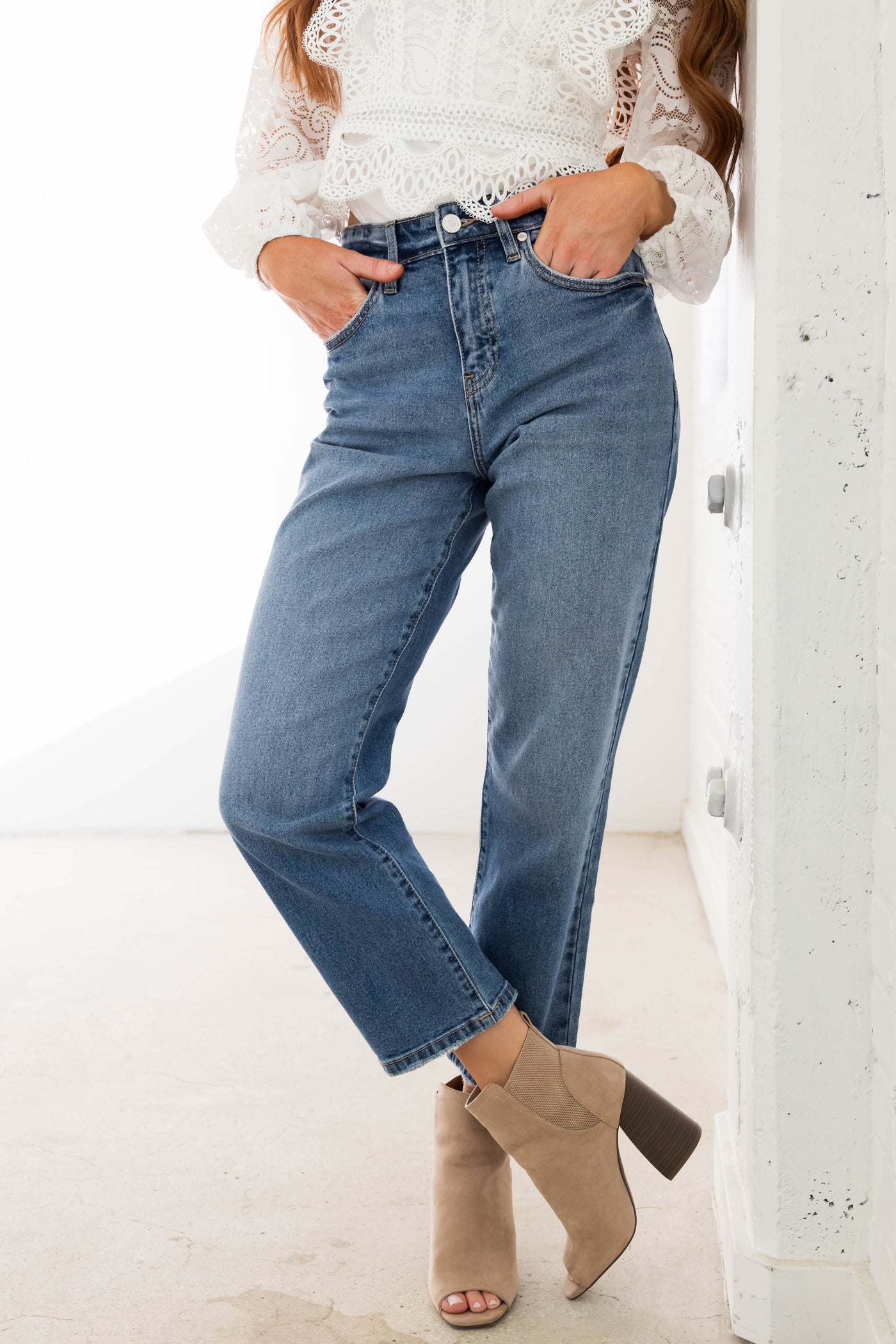 KanCan Comfort Stretch High Rise Straight Jeans