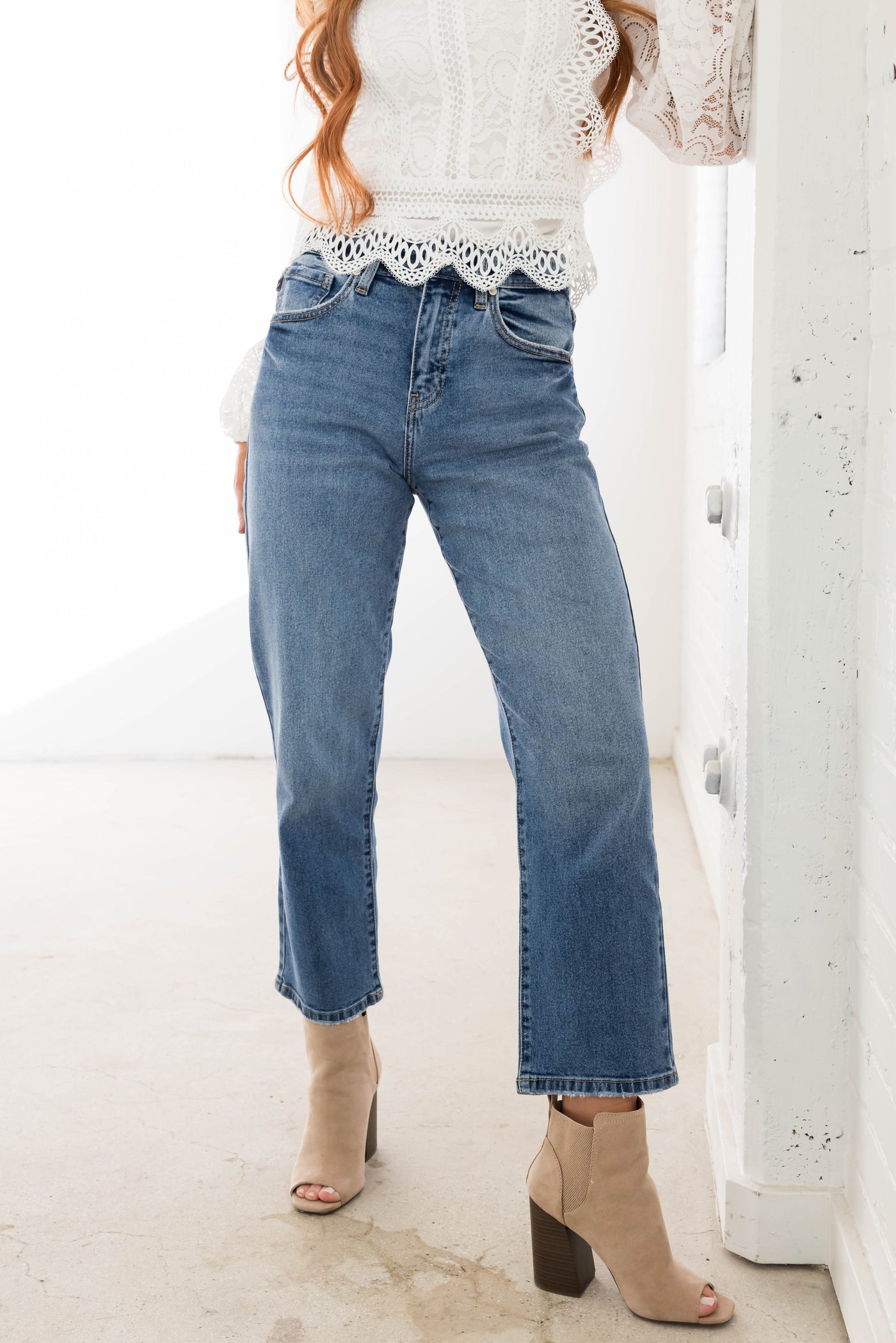 KanCan Comfort Stretch High Rise Straight Jeans