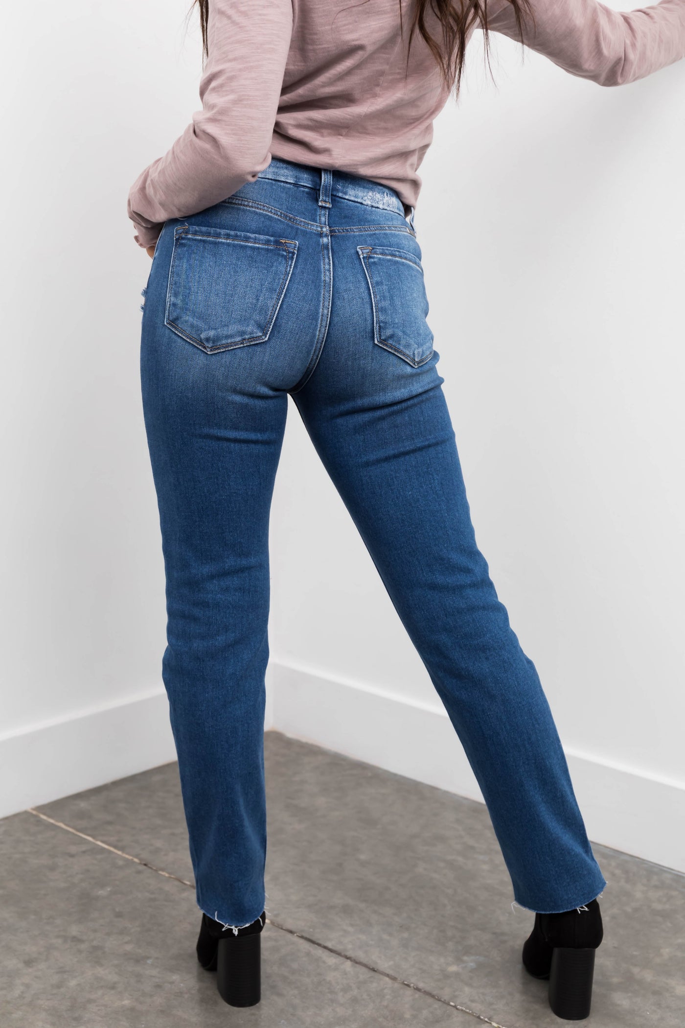 Kancan High Rise Slim Straight Jeans