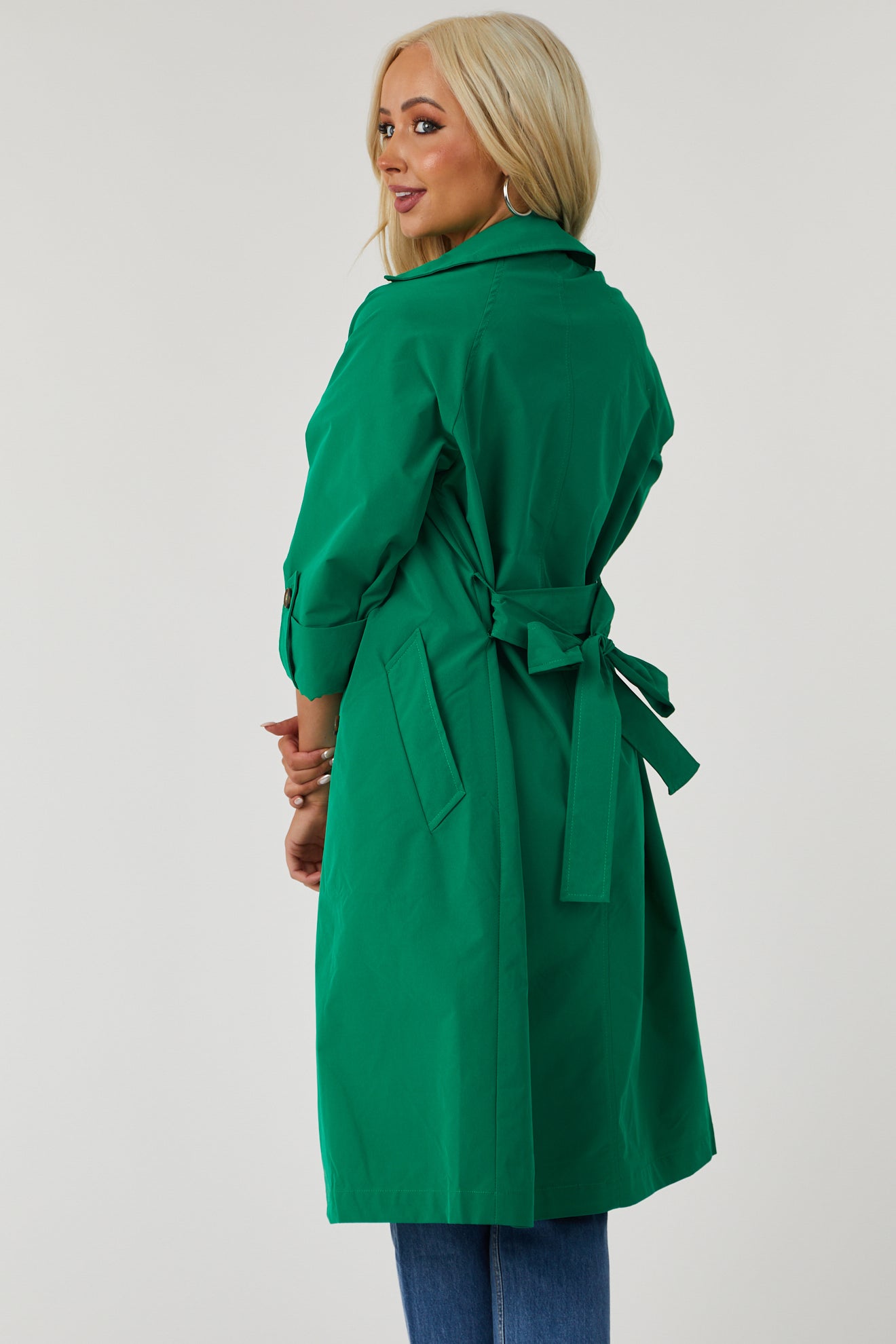 Lex Jade Lightweight Long Trench Coat