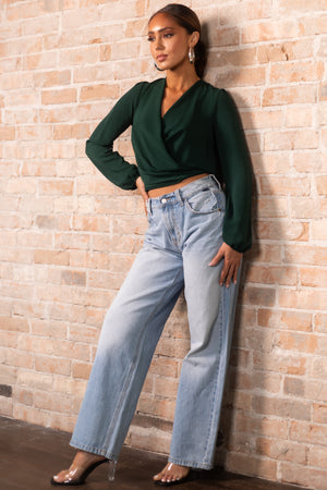 Light Wash Vintage Low Rise Loose Fit Jeans