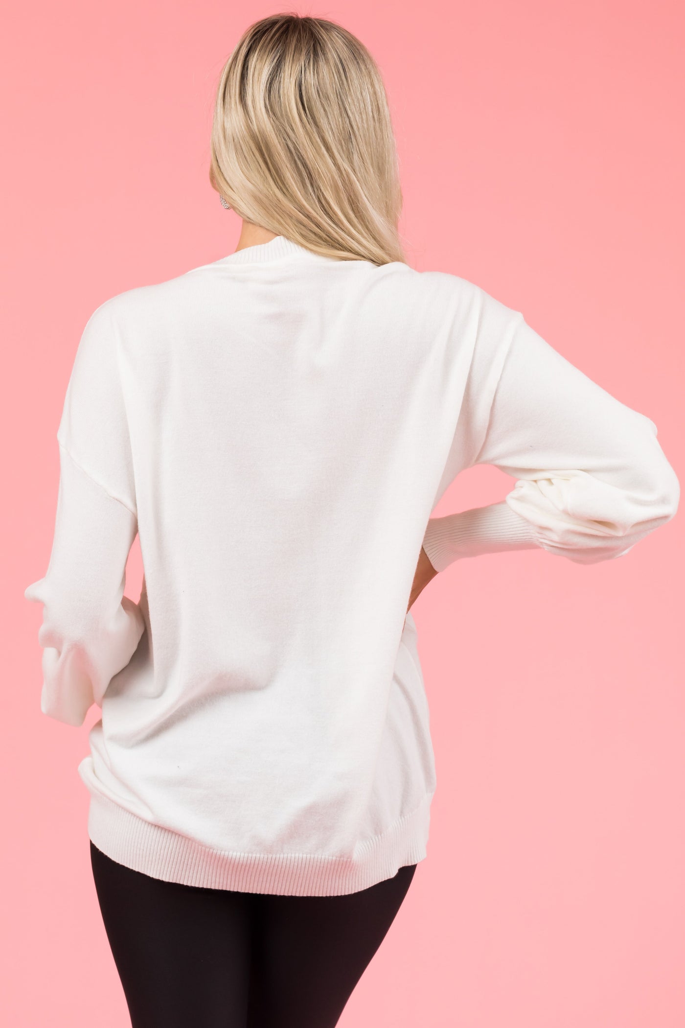 Off White 'Merry Everything' Long Sleeve Sweater