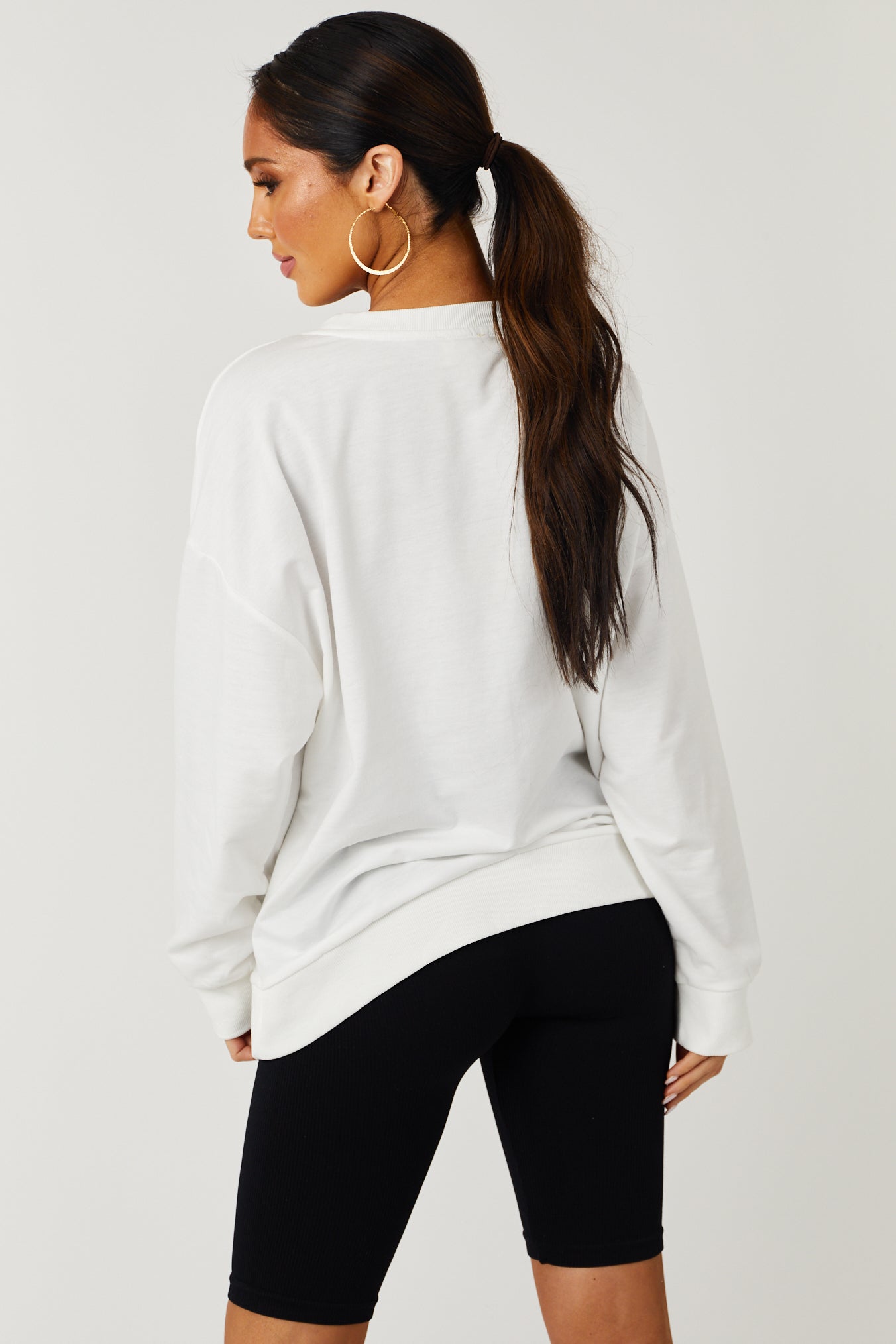 Off White and Red 'Touchdown' Sweater