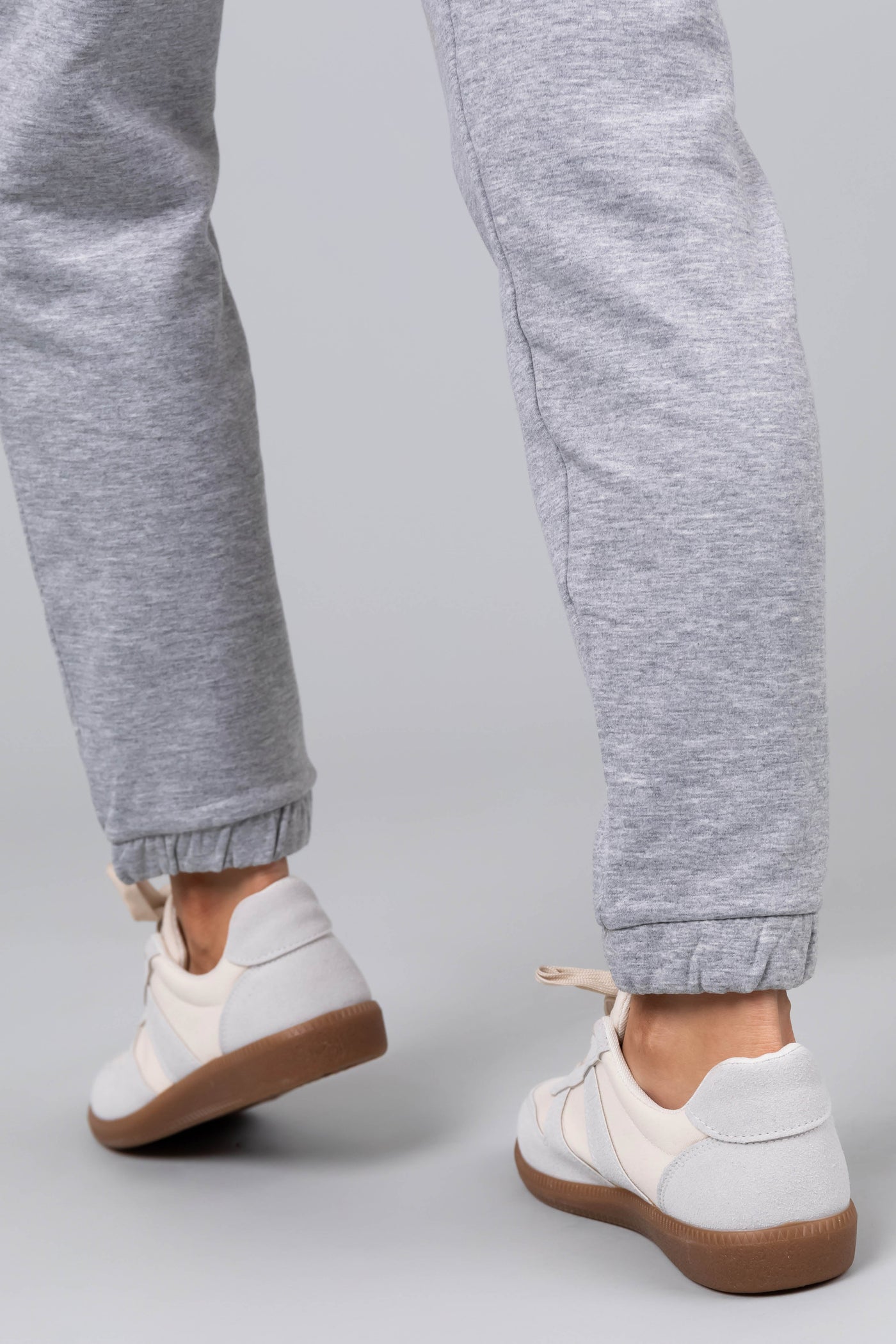 Pastel Blue and Cream Colorblock Lace Up Sneakers