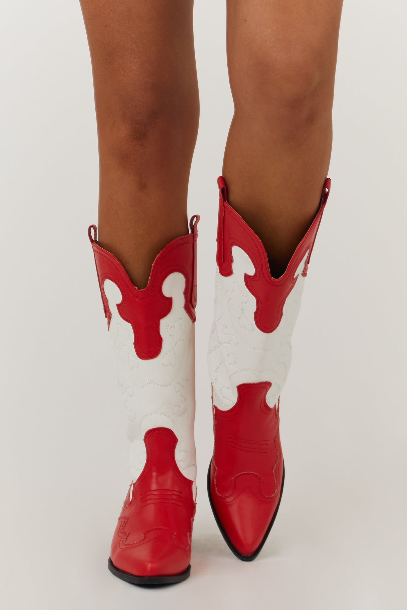 Ruby and Ivory Pointed Toe Western Boots