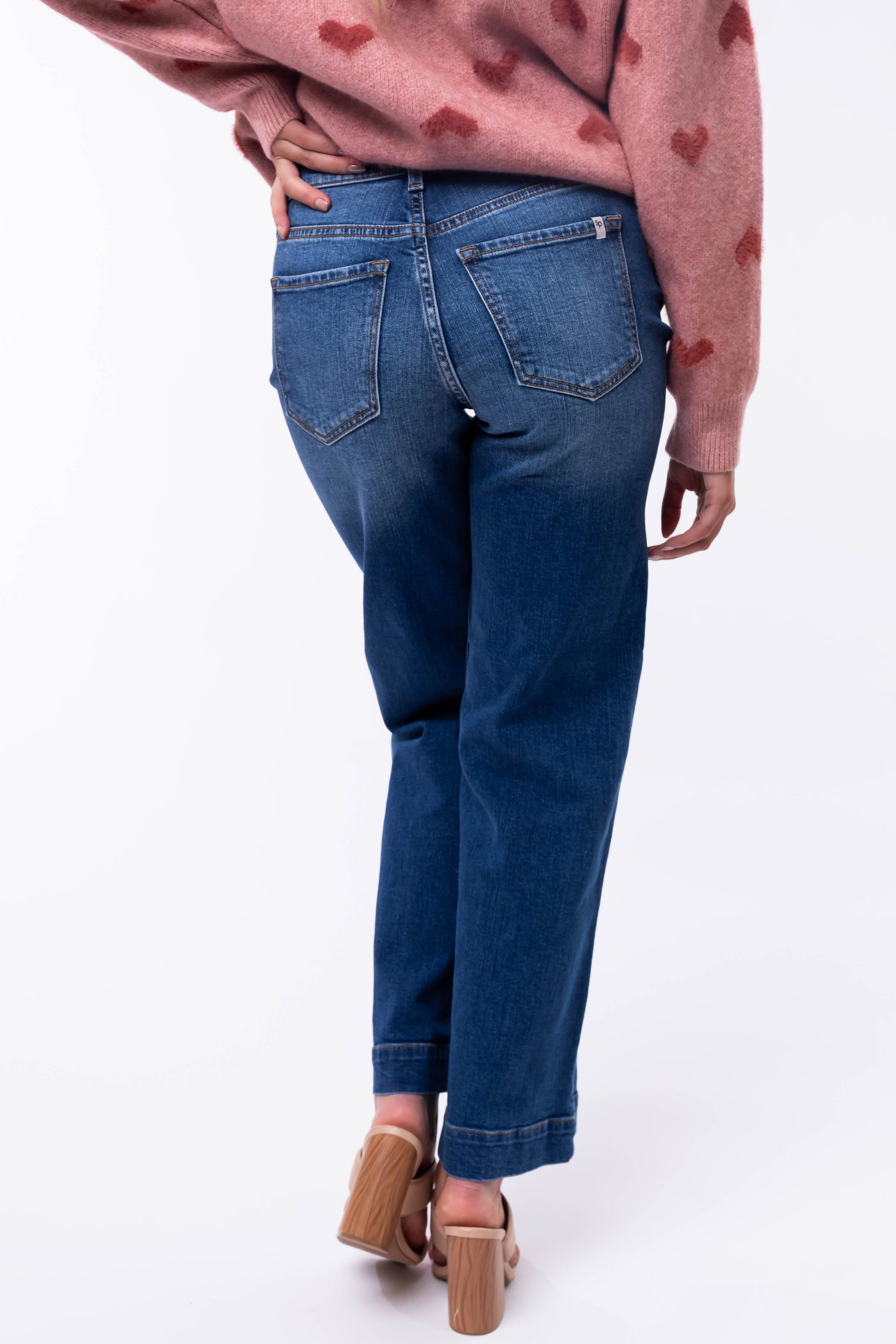 Sneak Peek Medium Wash High Rise Wide Jeans
