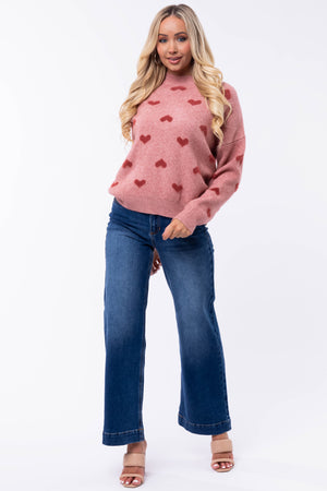 Sneak Peek Medium Wash High Rise Wide Jeans