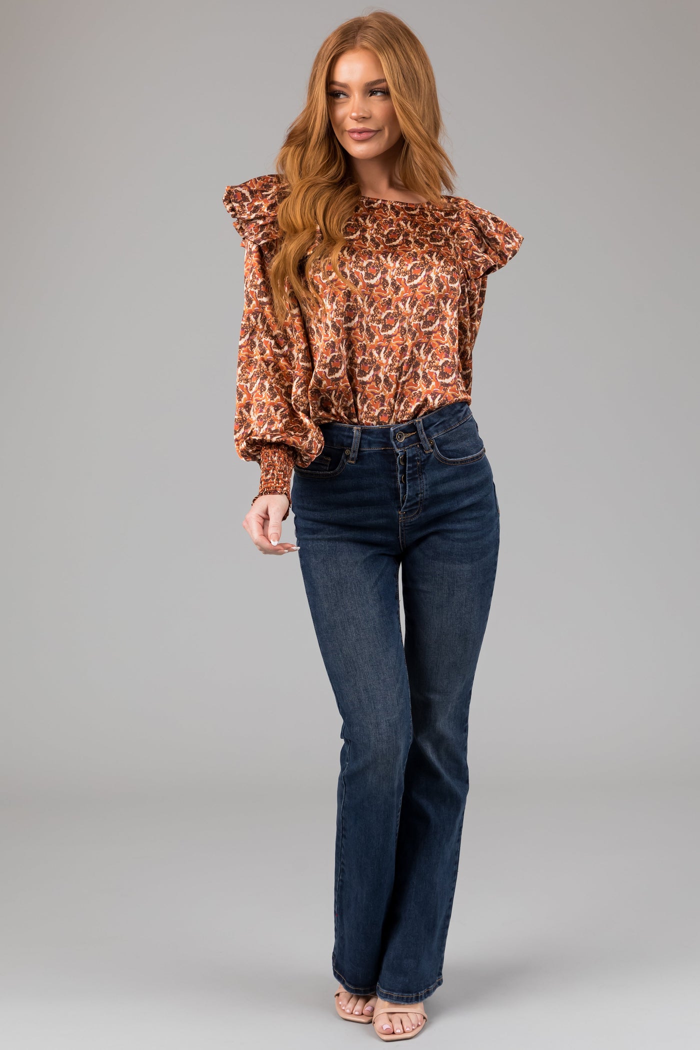 Special A Medium Wash High Rise Bootcut Jeans