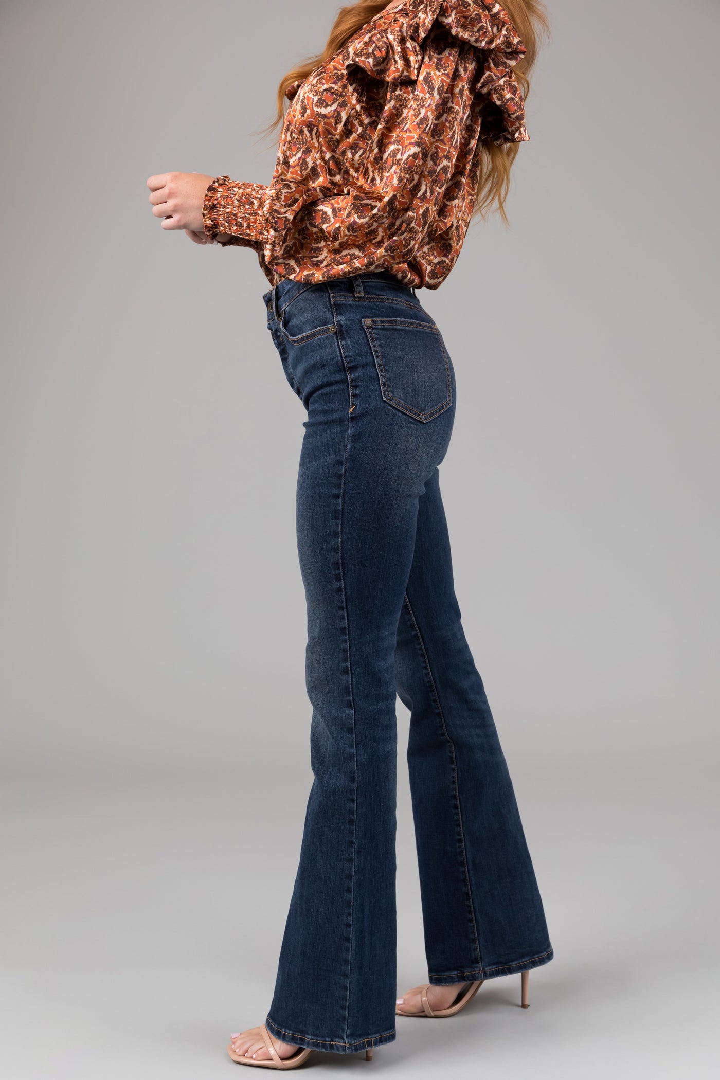 Special A Medium Wash High Rise Bootcut Jeans