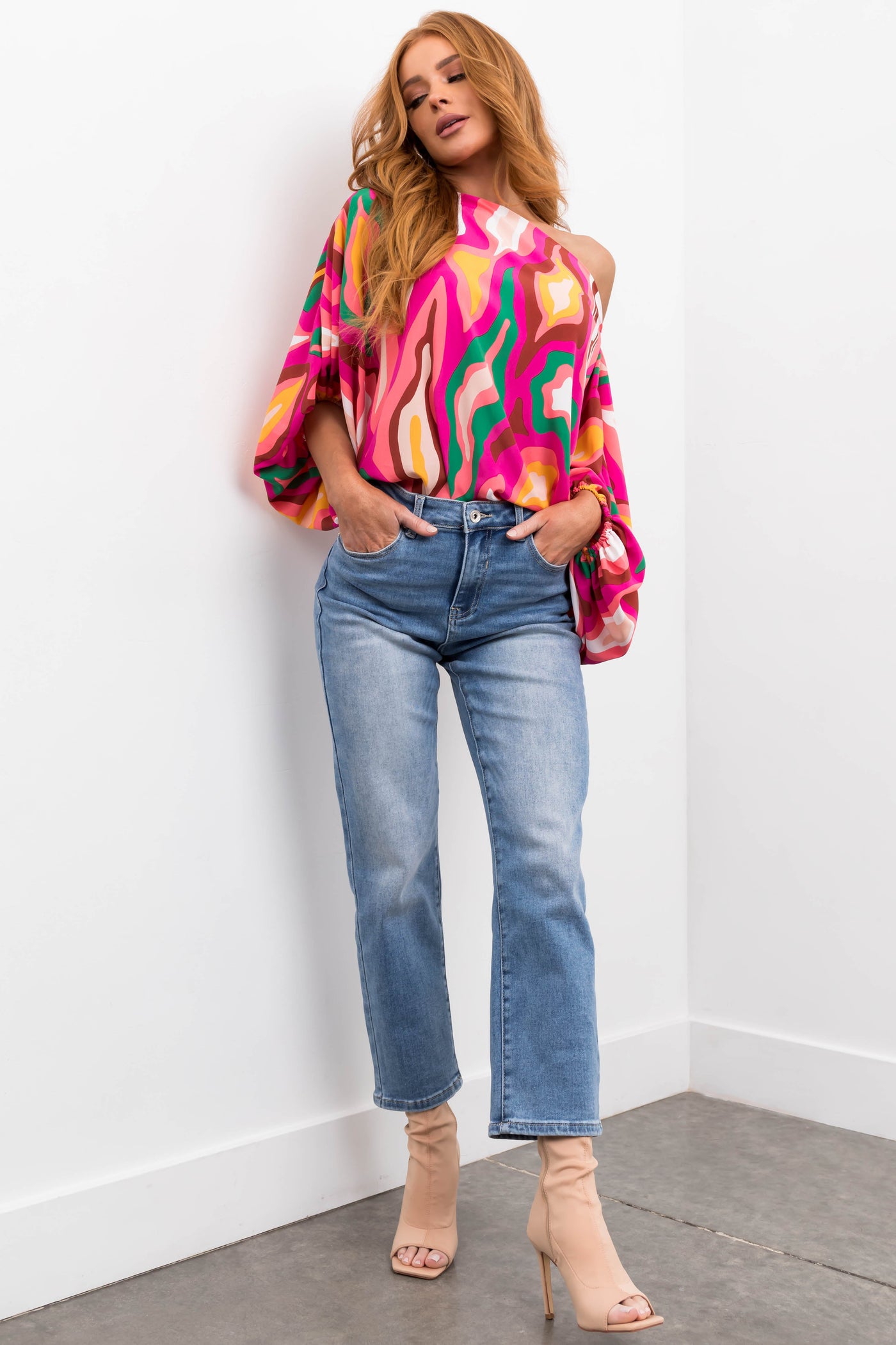 Special A Medium Wash Relaxed Mom Jeans