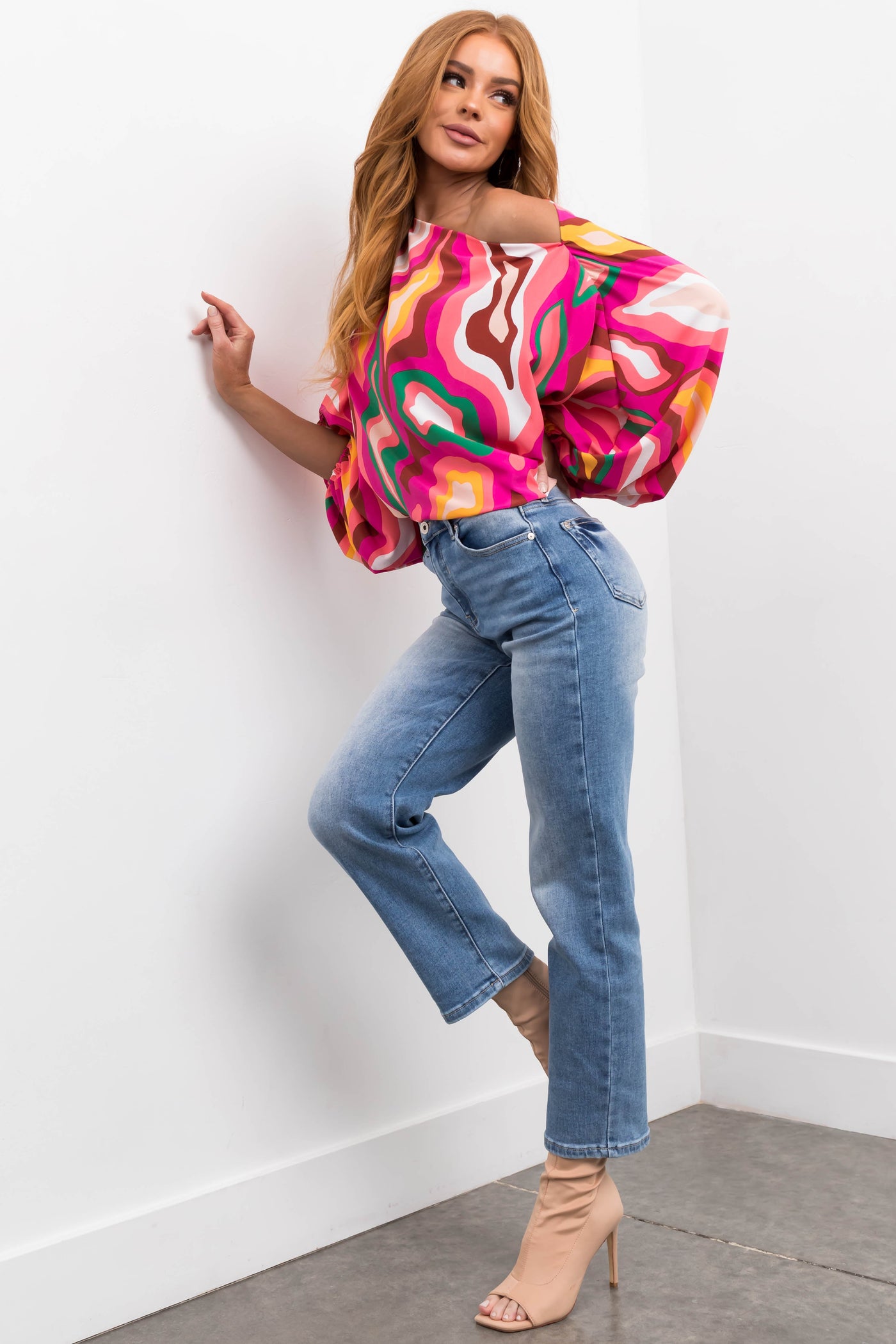 Special A Medium Wash Relaxed Mom Jeans