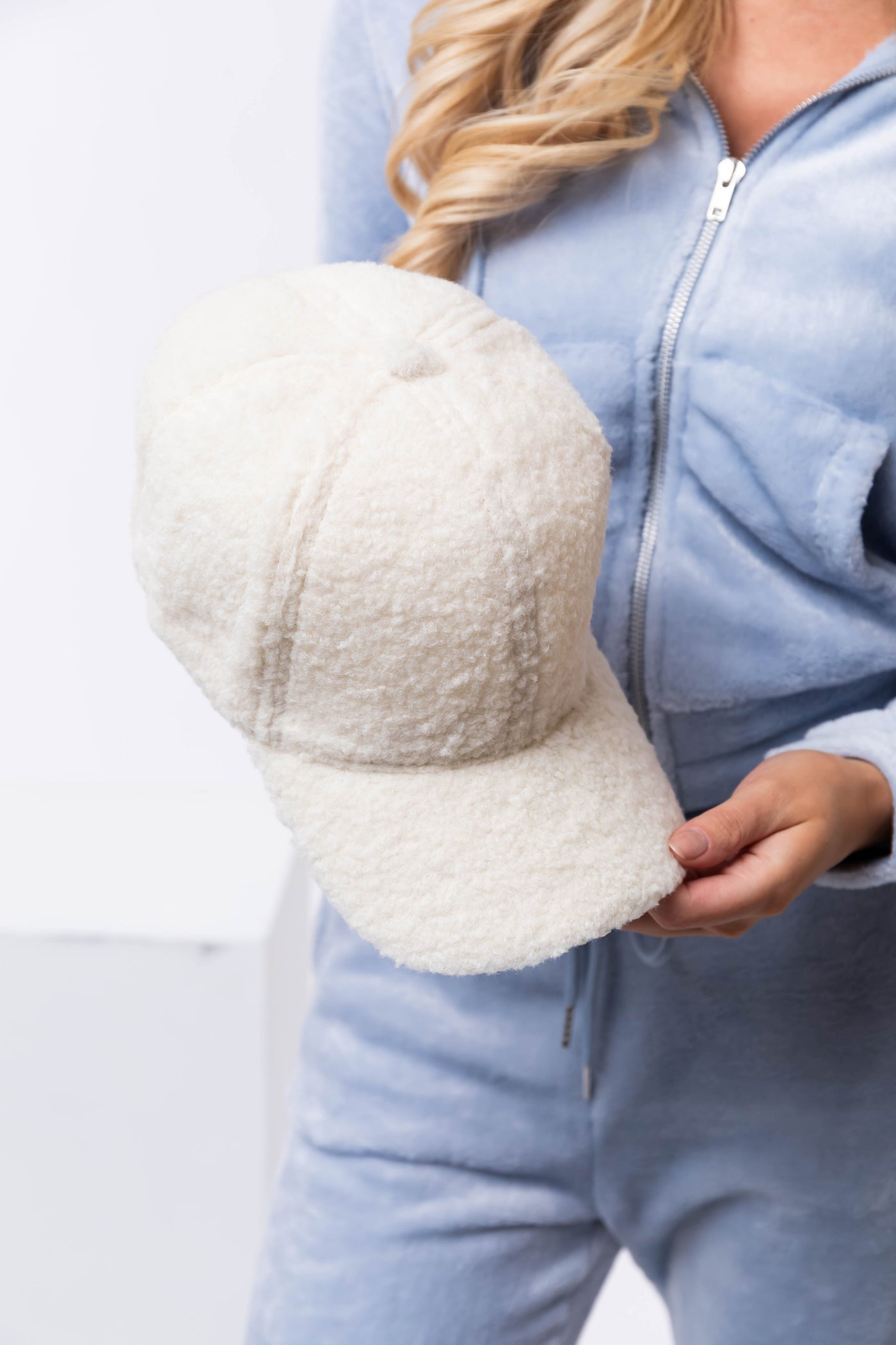 Vanilla Fleece Solid Baseball Cap