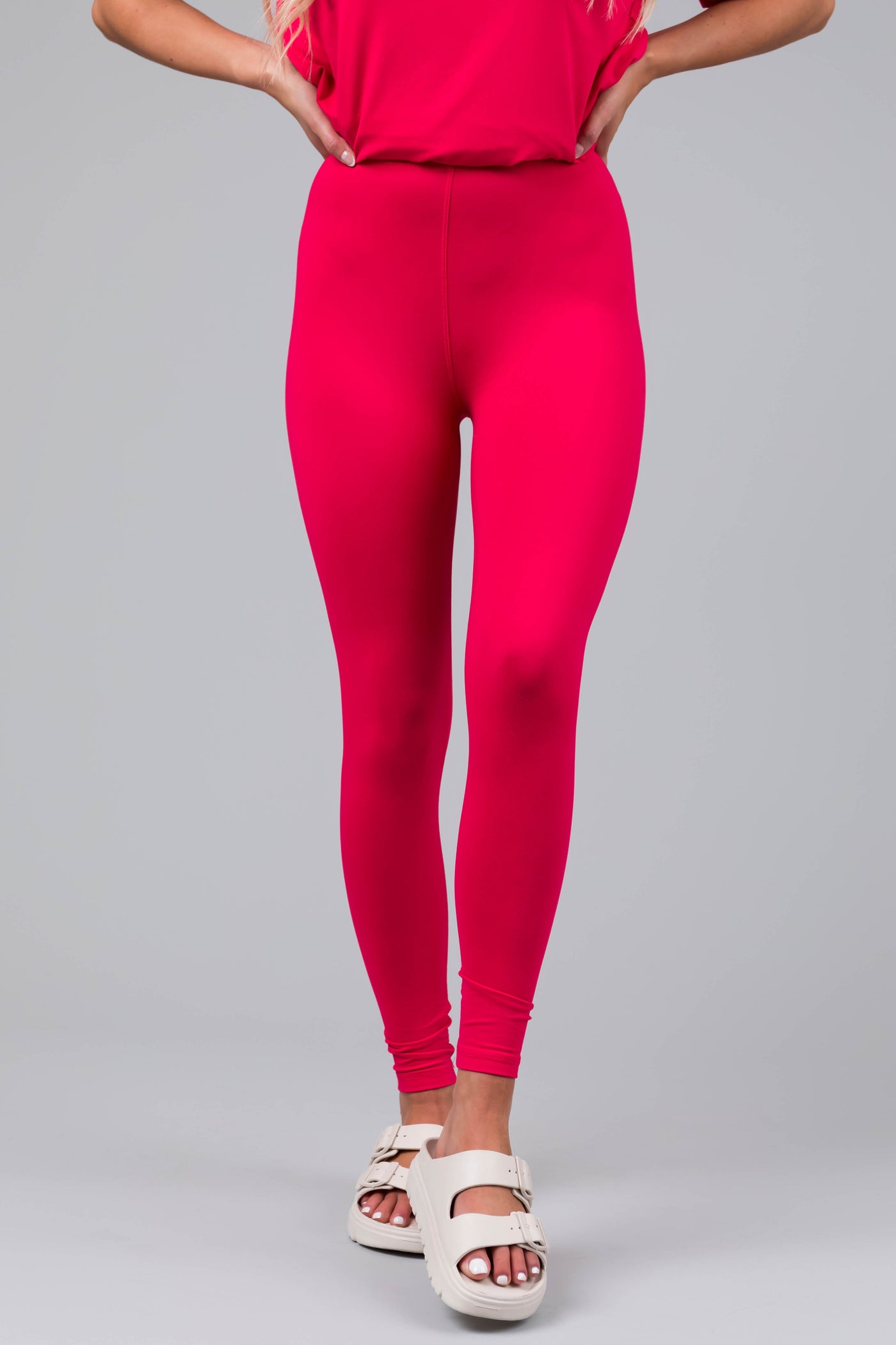 Watermelon Microfiber Top and Leggings Set