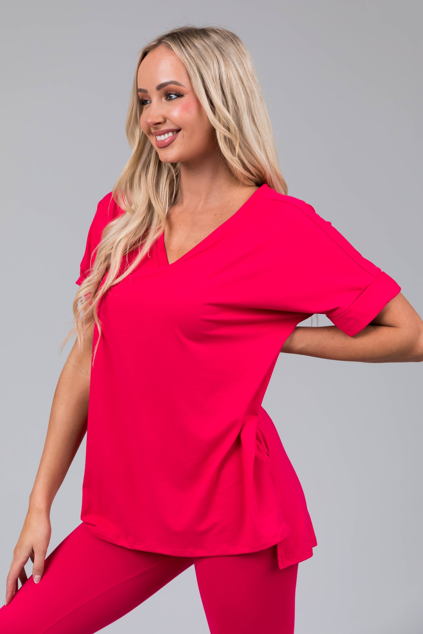 Watermelon Microfiber Top and Leggings Set