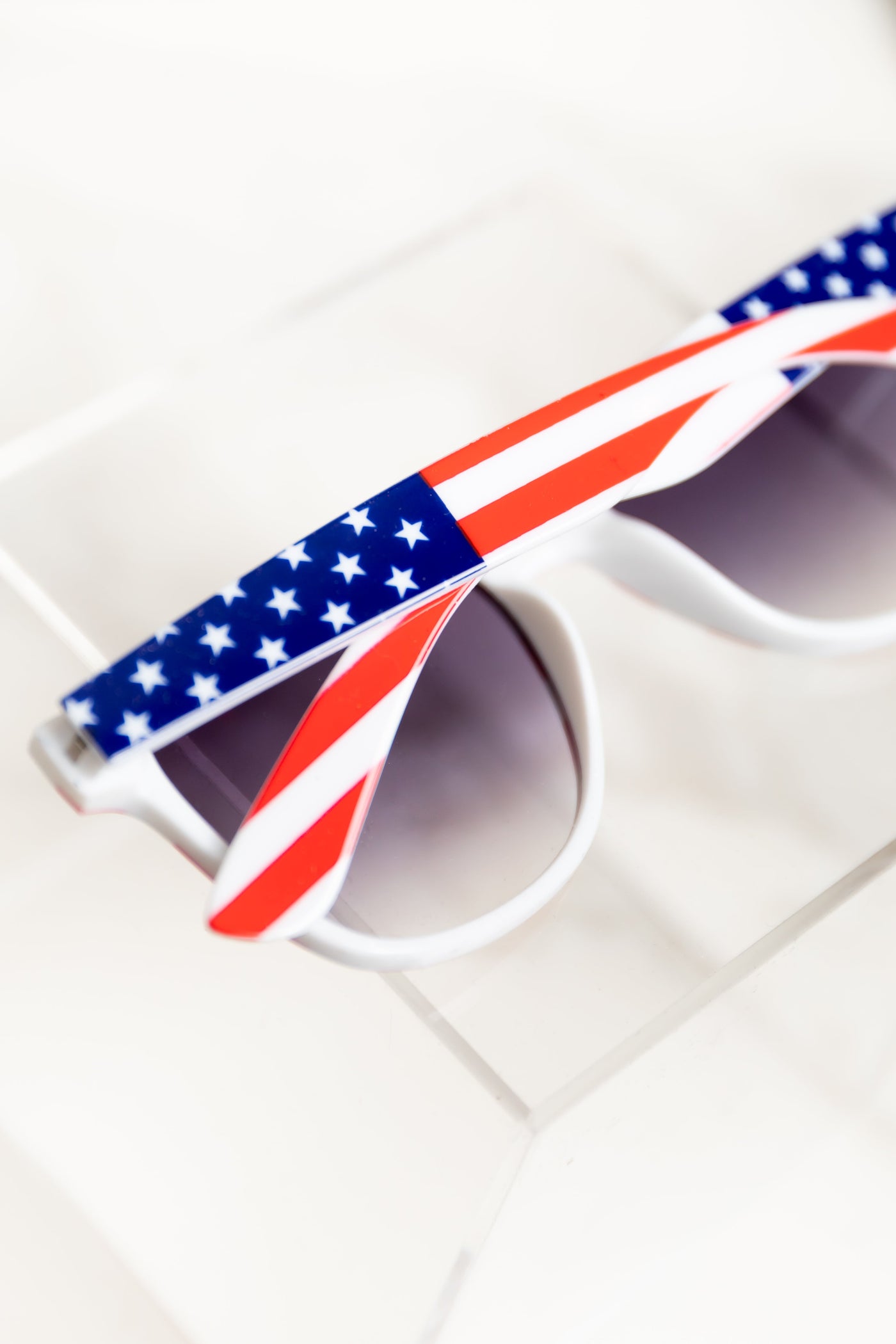 American Flag Gradient Lens Acrylic Sunglasses