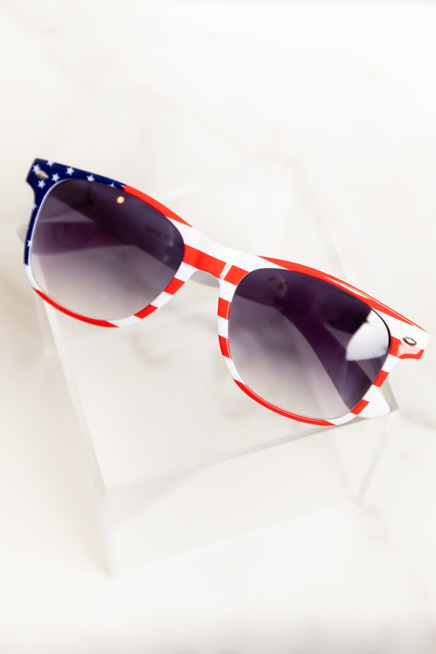 American Flag Gradient Lens Acrylic Sunglasses