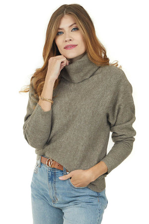 Ash Long Dolman Sleeve Cowl Neckline Sweater