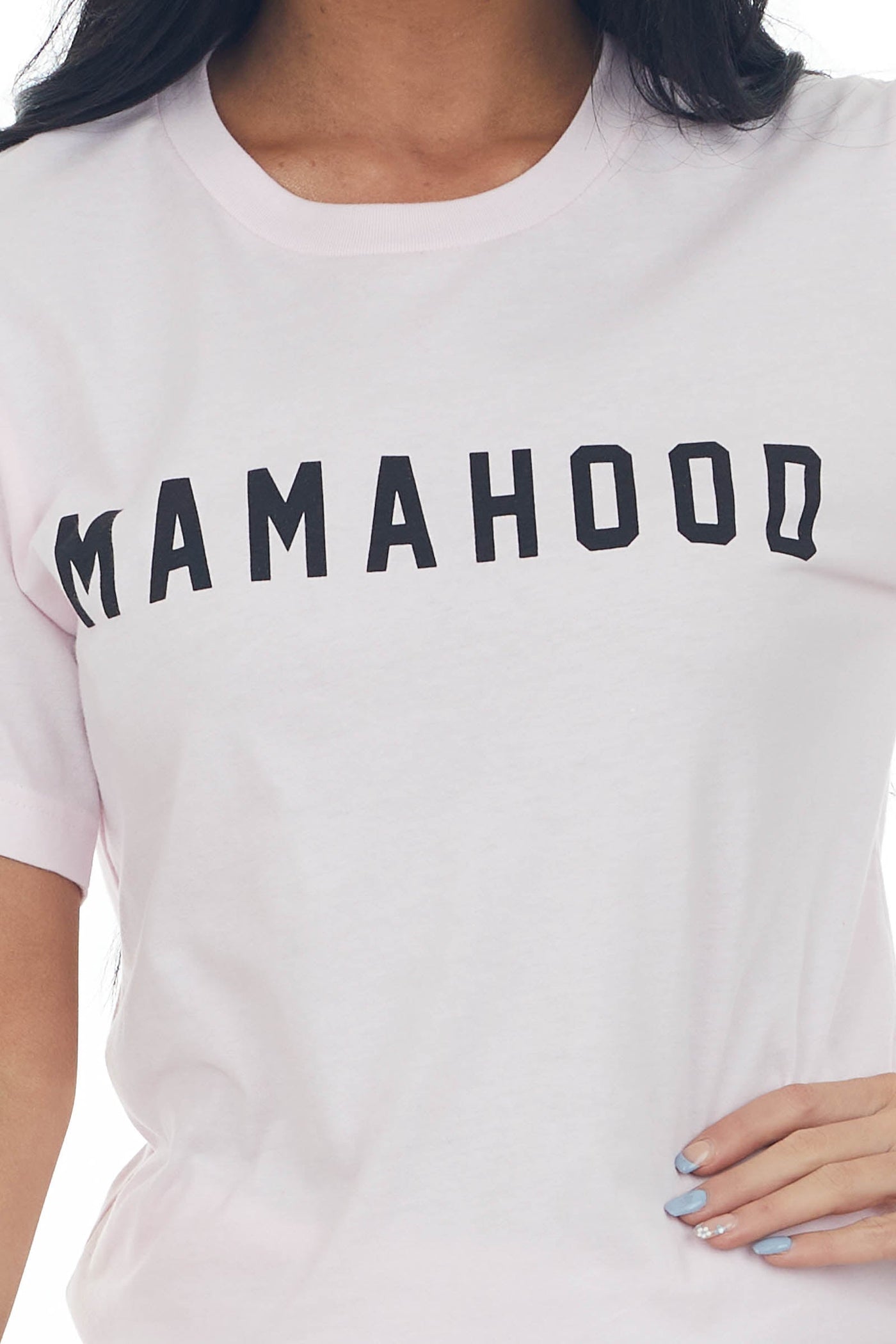 Blush 'Mamahood' Short Sleeve Graphic Tee