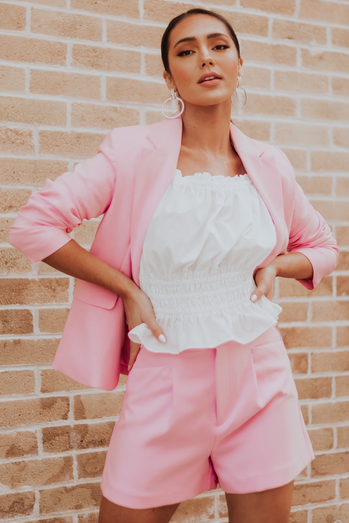 Bubblegum Loose Leg Woven Shorts