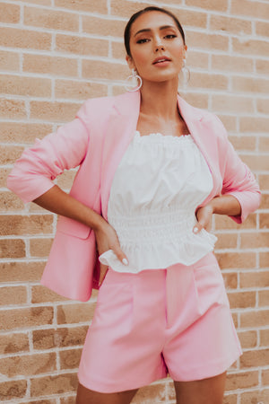 Bubblegum Loose Leg Woven Shorts