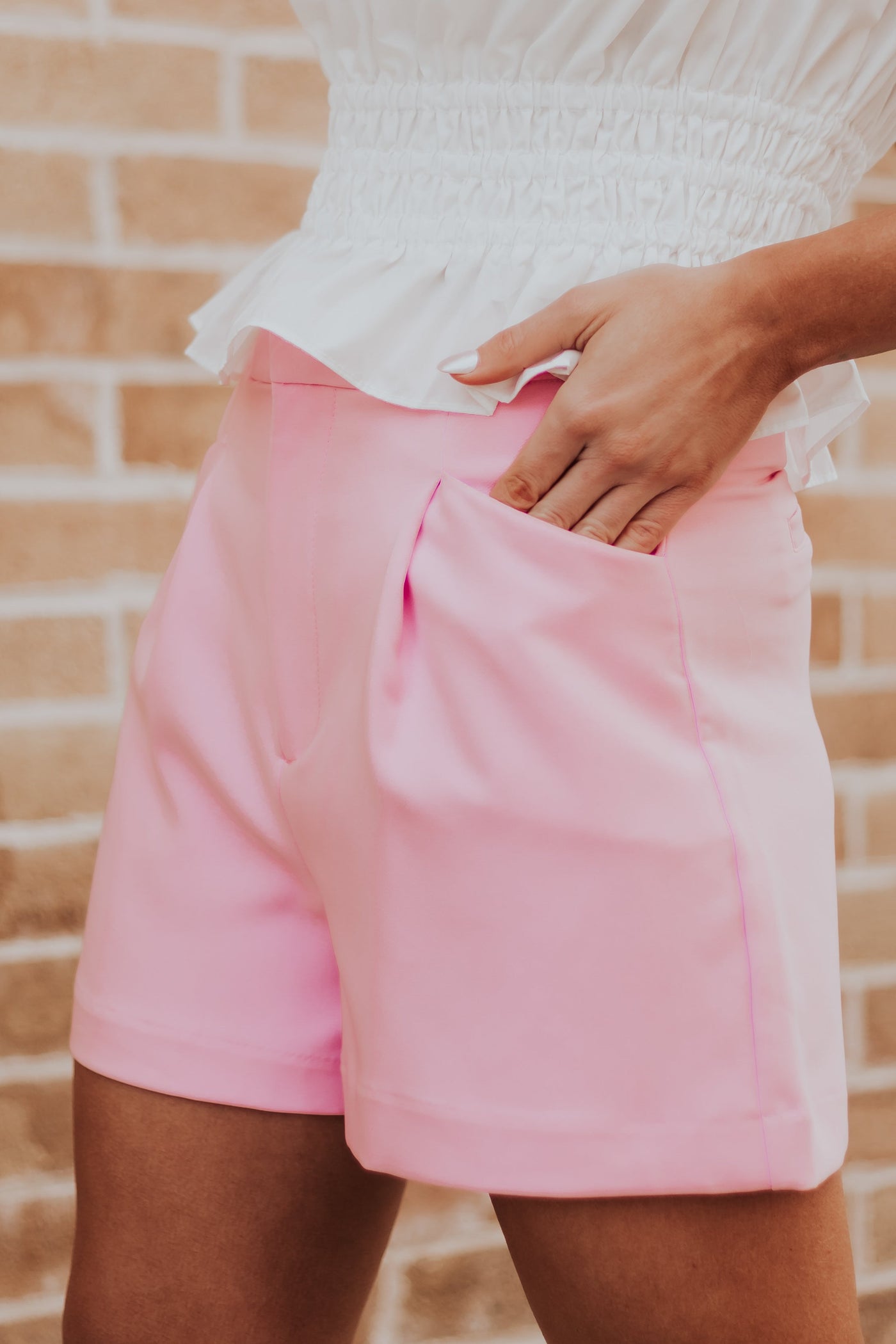 Bubblegum Loose Leg Woven Shorts