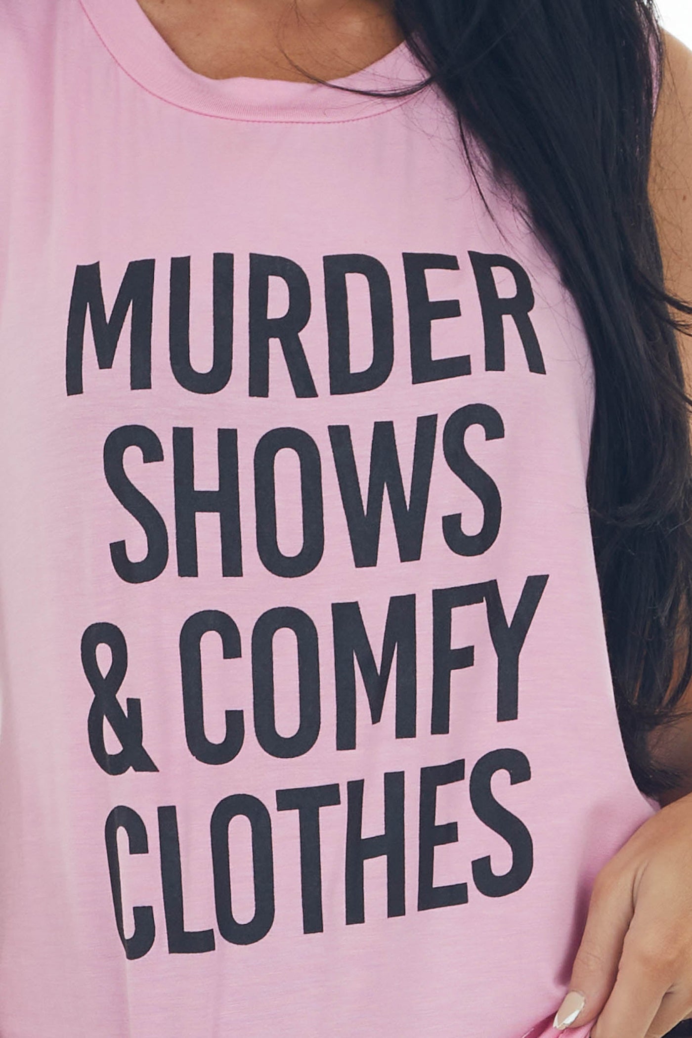 Bubblegum 'Murder Shows Comfy Clothes' Tank Top