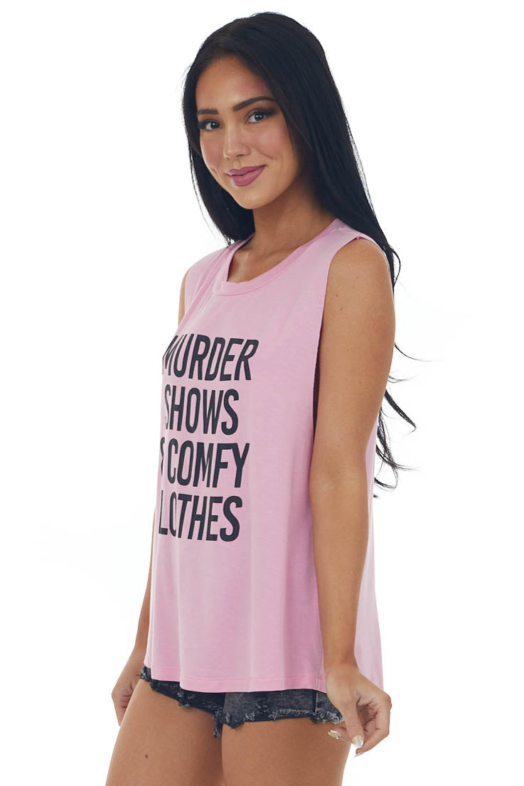 Bubblegum 'Murder Shows Comfy Clothes' Tank Top