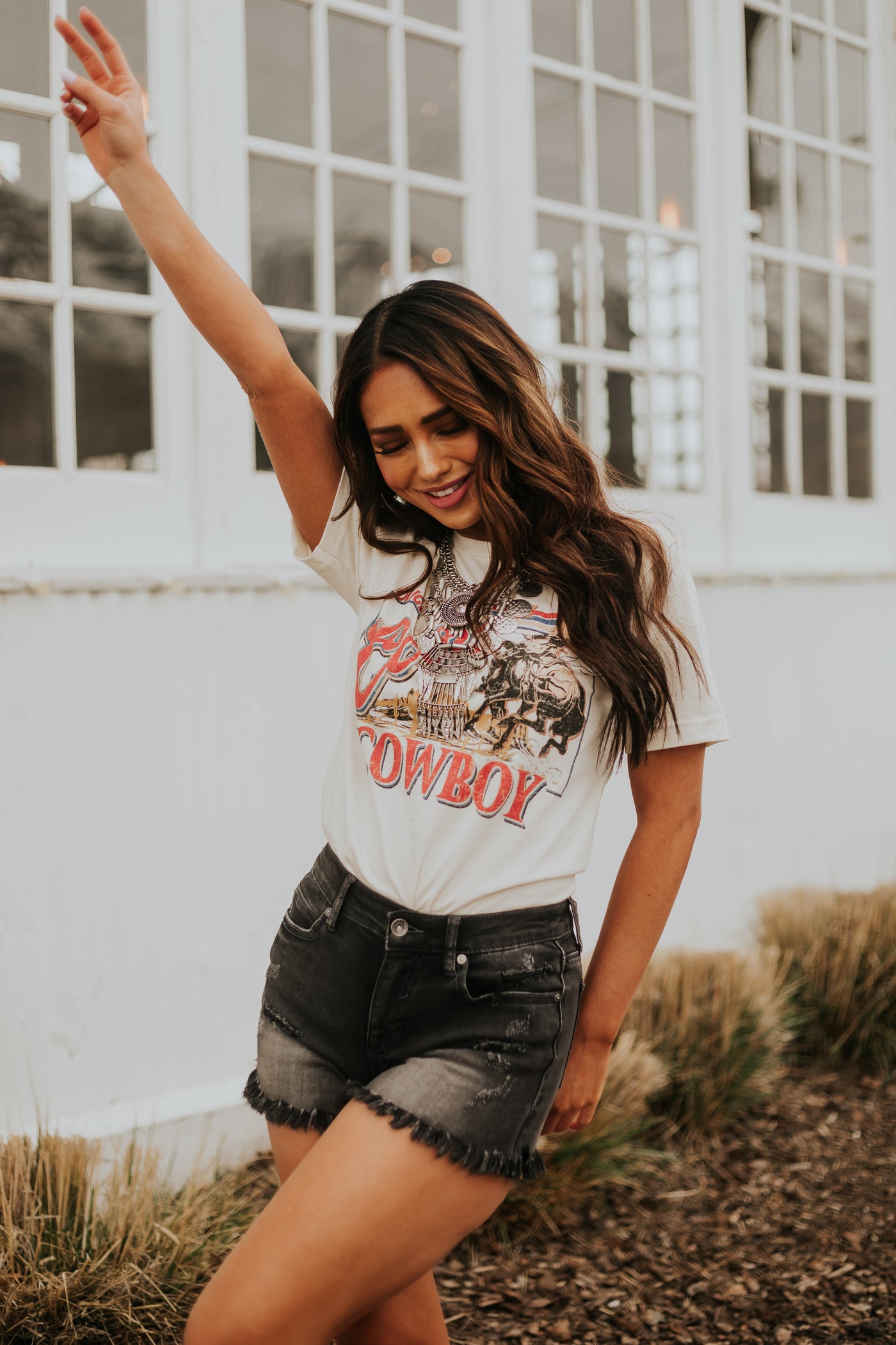 Cream 'Coors Cowboy' Western Graphic Tee