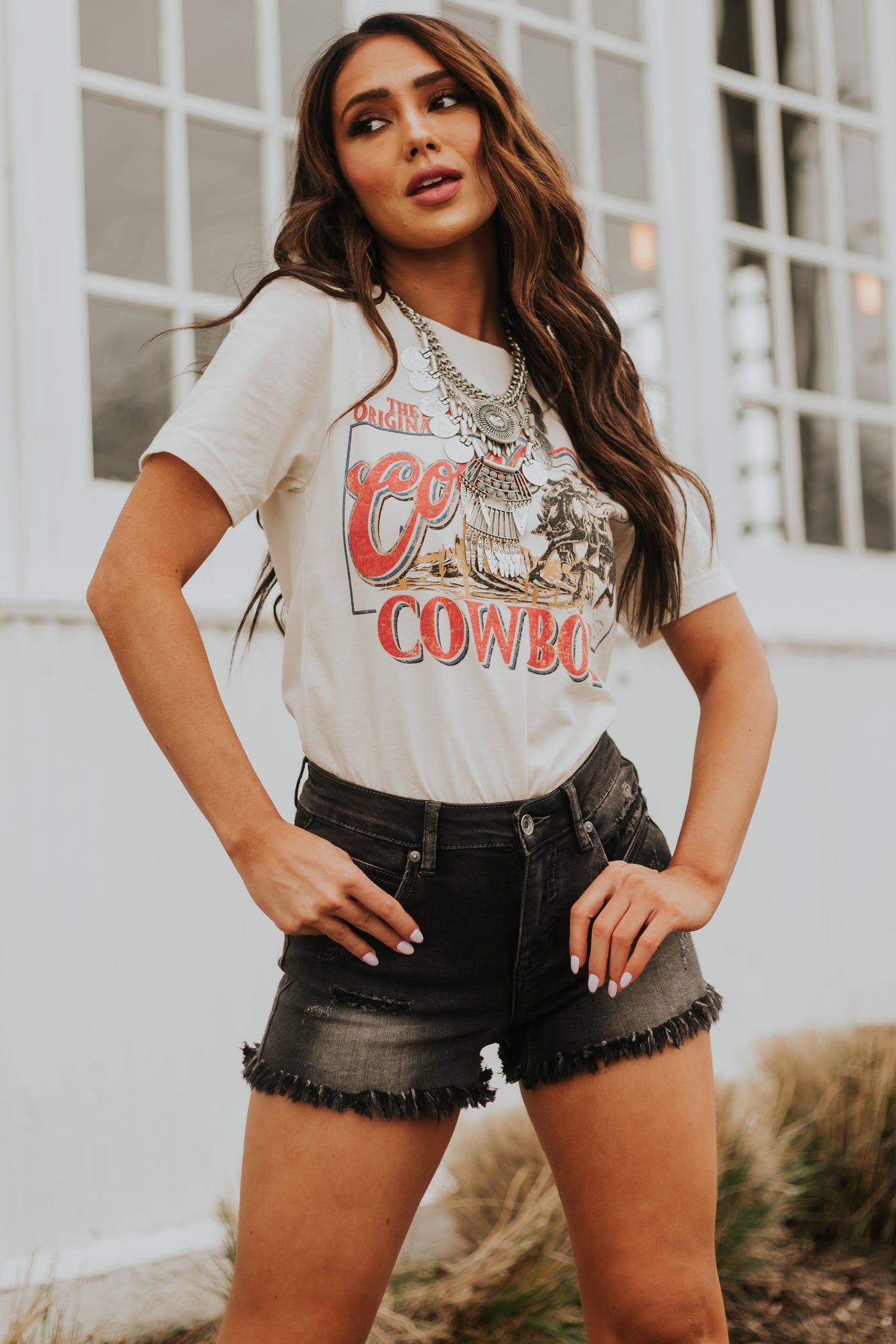 Cream 'Coors Cowboy' Western Graphic Tee
