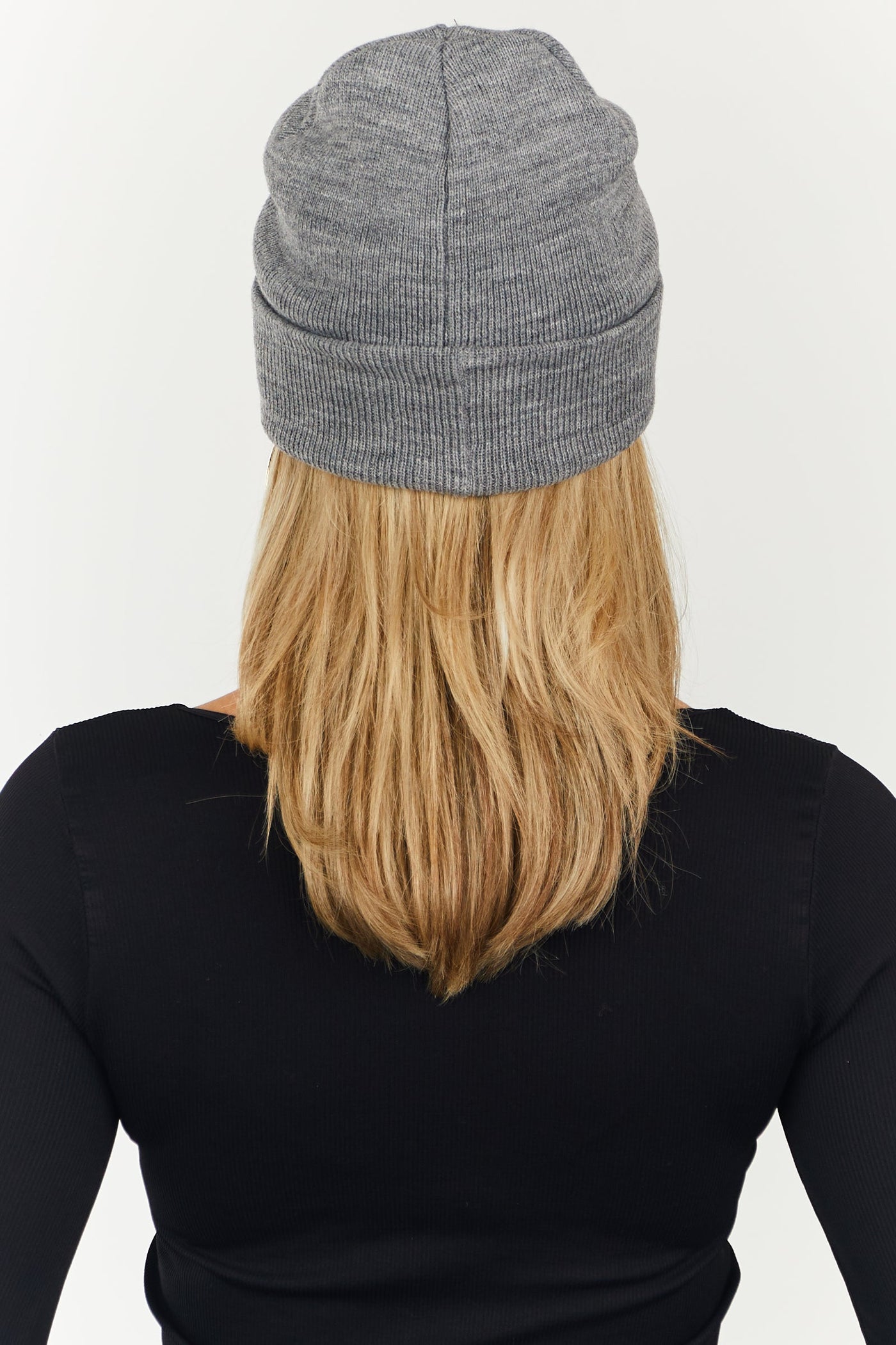 Dark Heather Grey Comfy Knit Basic Beanie