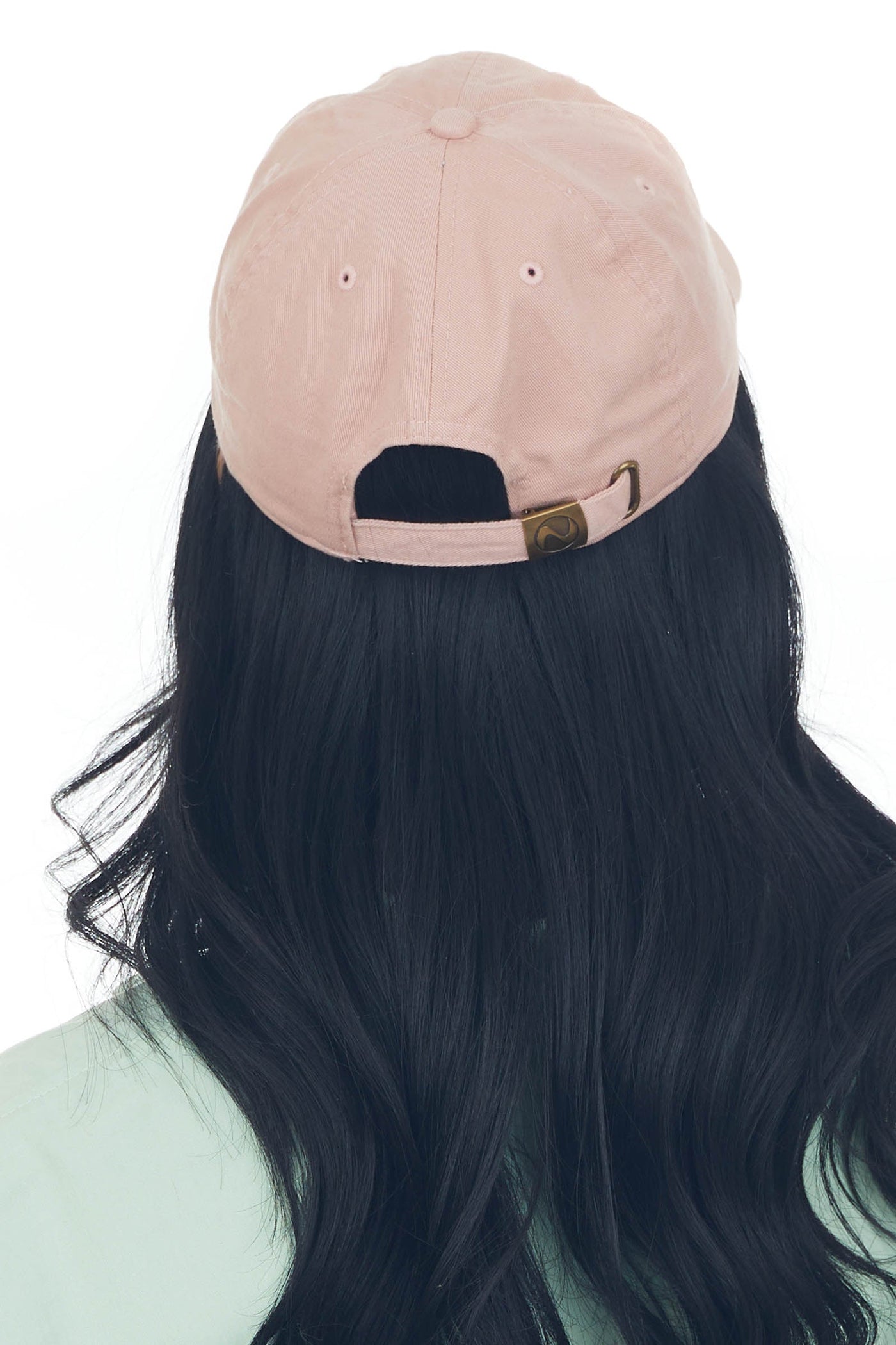 Hazy Blush Yin Yang Embroidered Baseball Cap