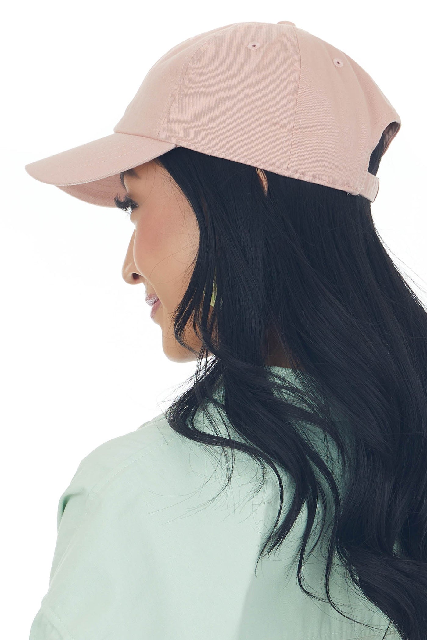 Hazy Blush Yin Yang Embroidered Baseball Cap