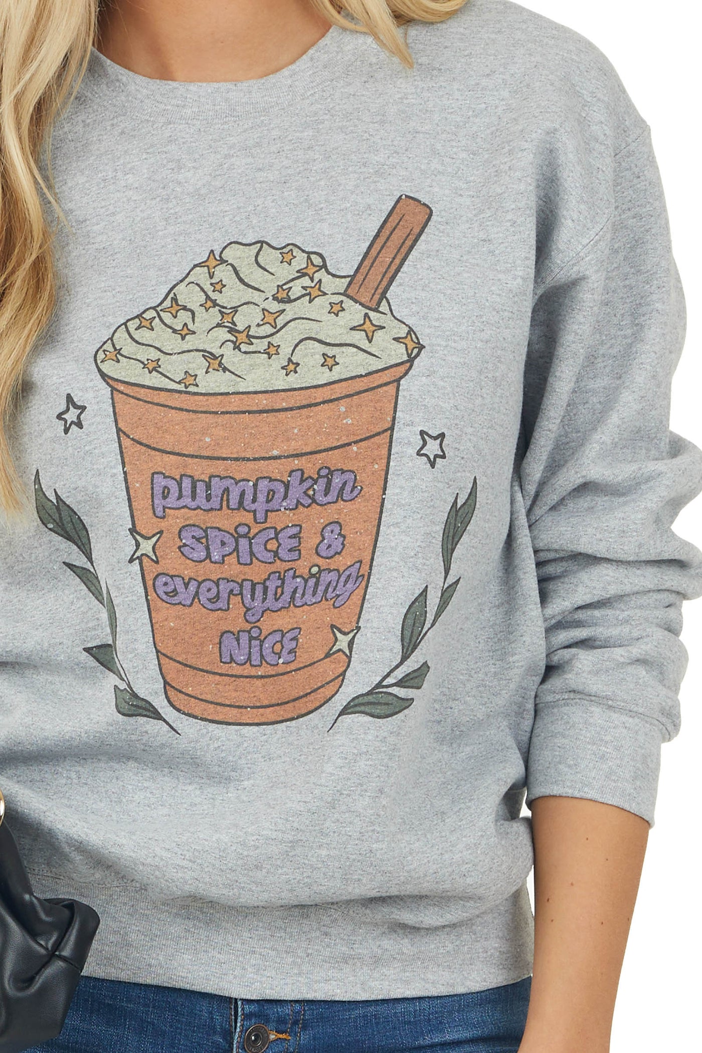 Heather Grey Pumpkin Spice Graphic Sweatshirt