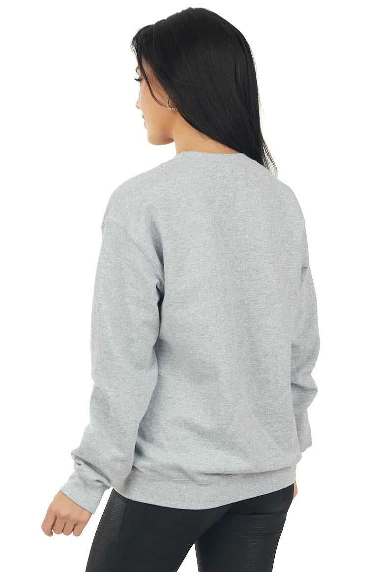 Heather Grey 'Spooky AF' Graphic Sweatshirt