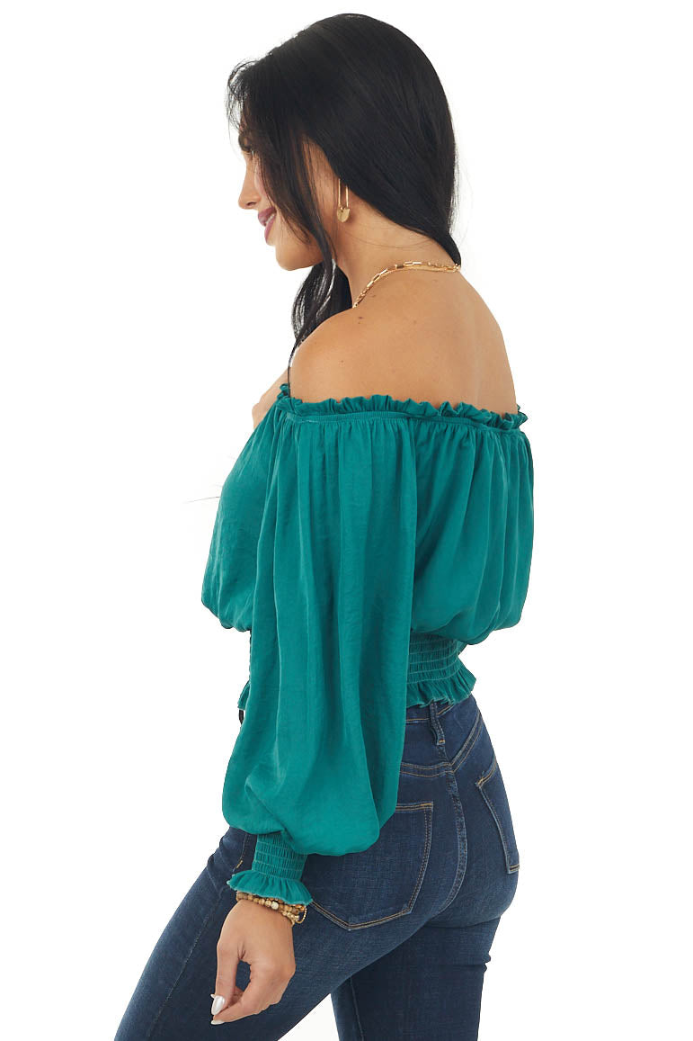 Juniper Off Shoulder Long Sleeve Blouse